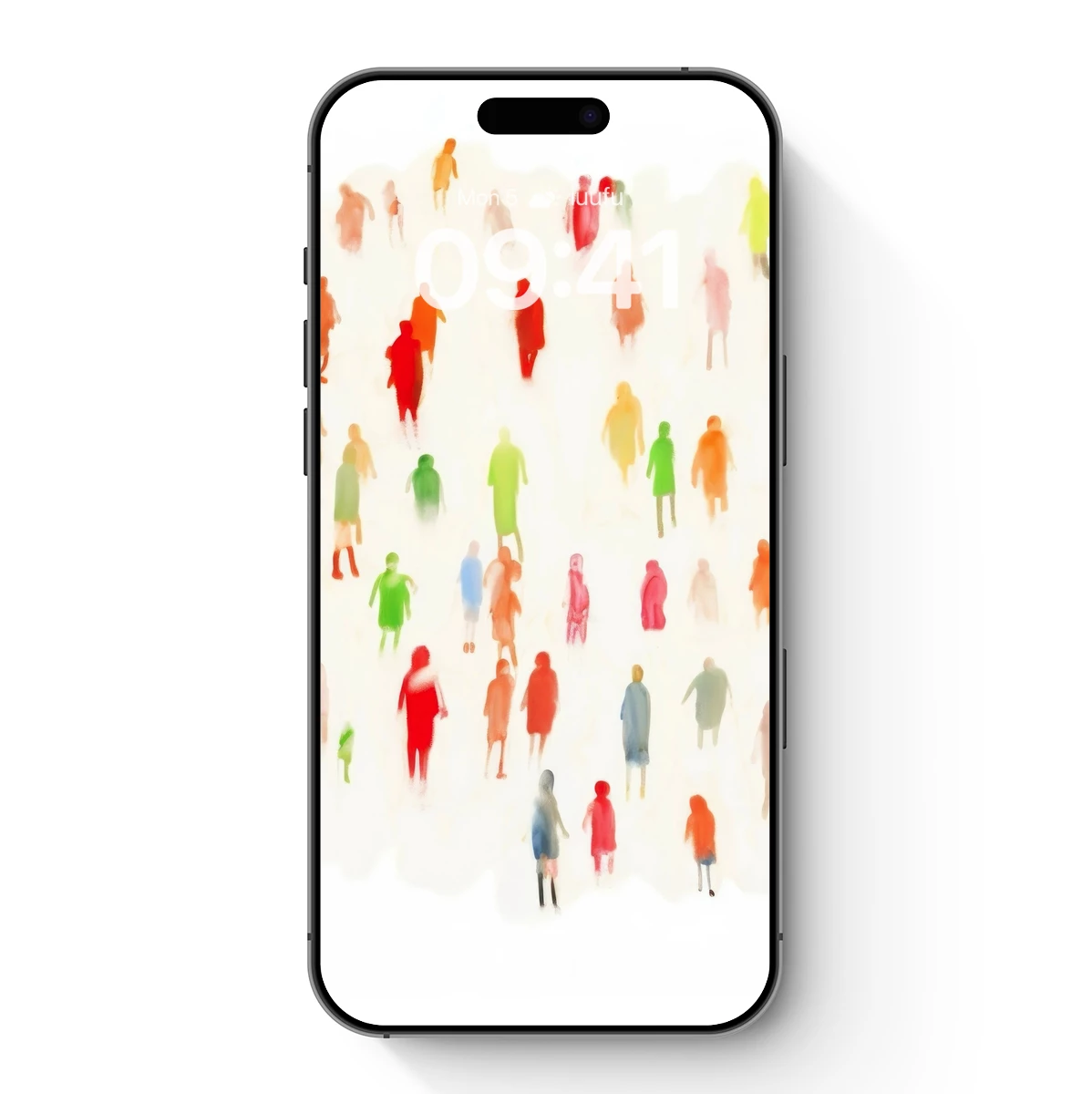 Colorful Crowd in Motion