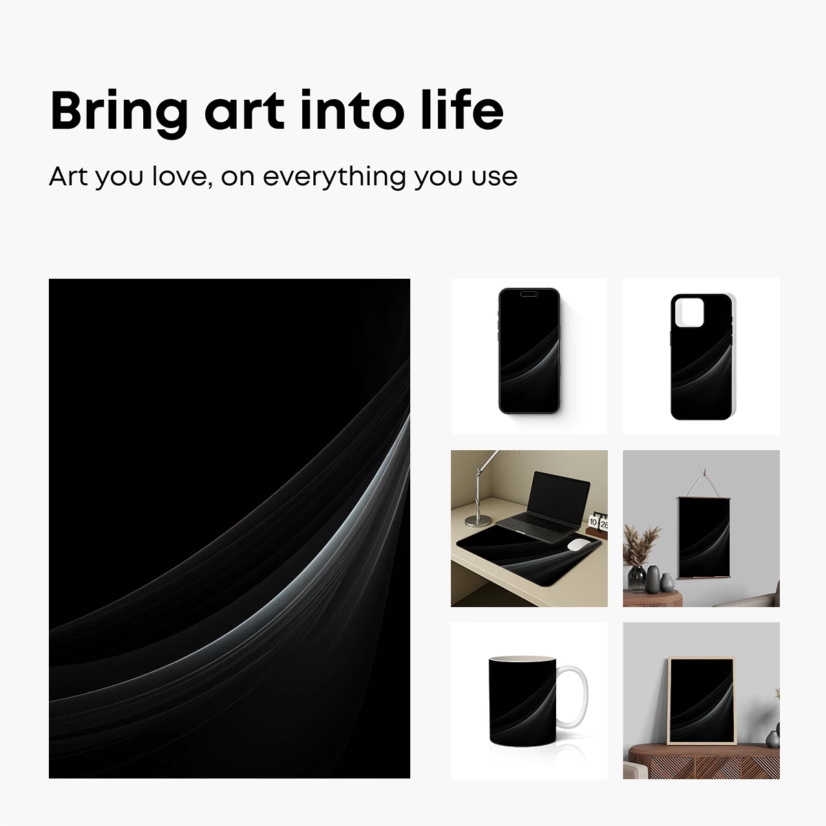 Elegant Curves in Monochrome - Image 2