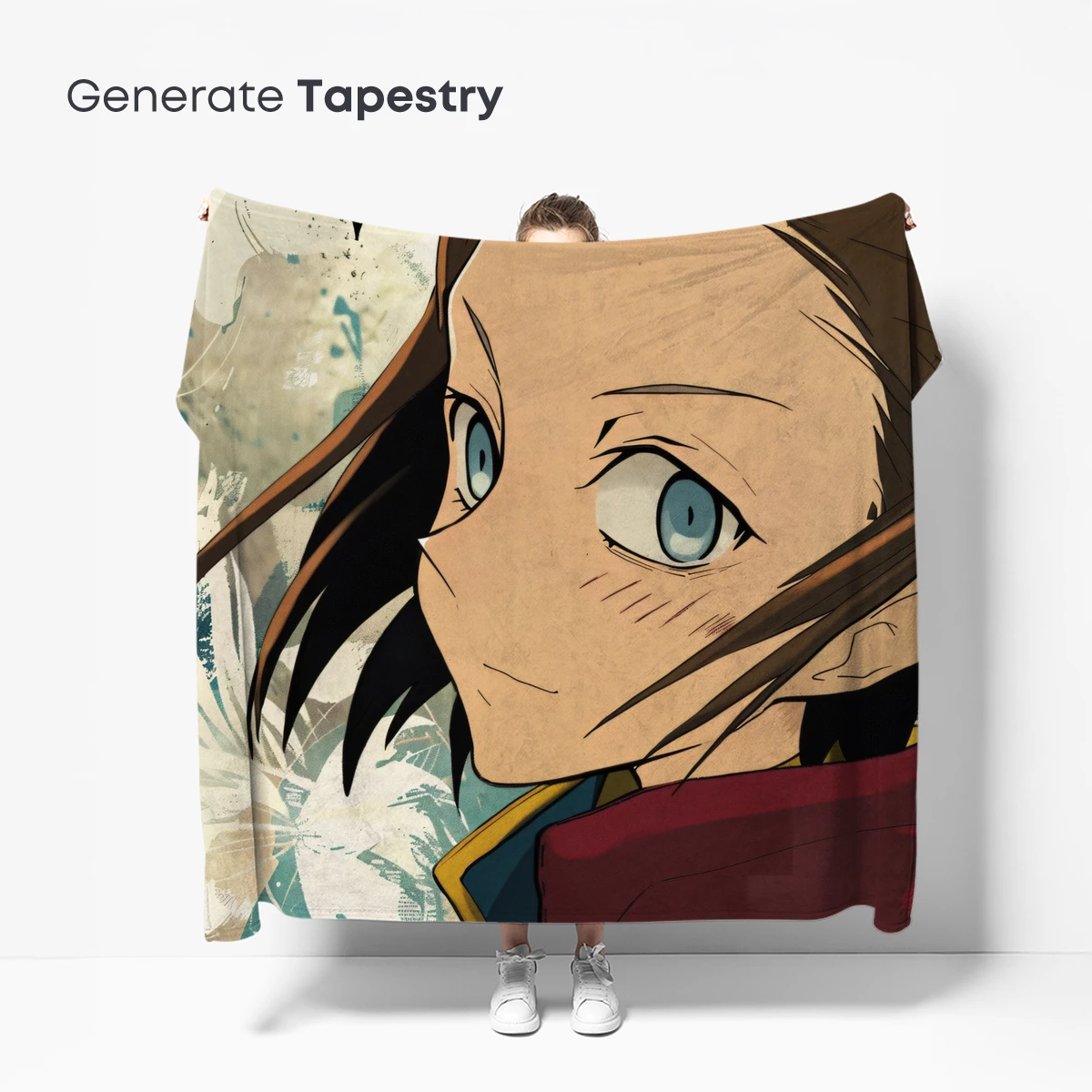 Anime Warrior's Gaze: Blue Eyes and Flight - Image 5