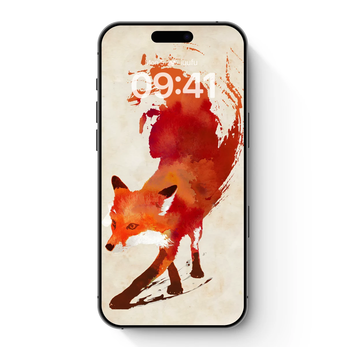 Fox in Abstract Brushstrokes