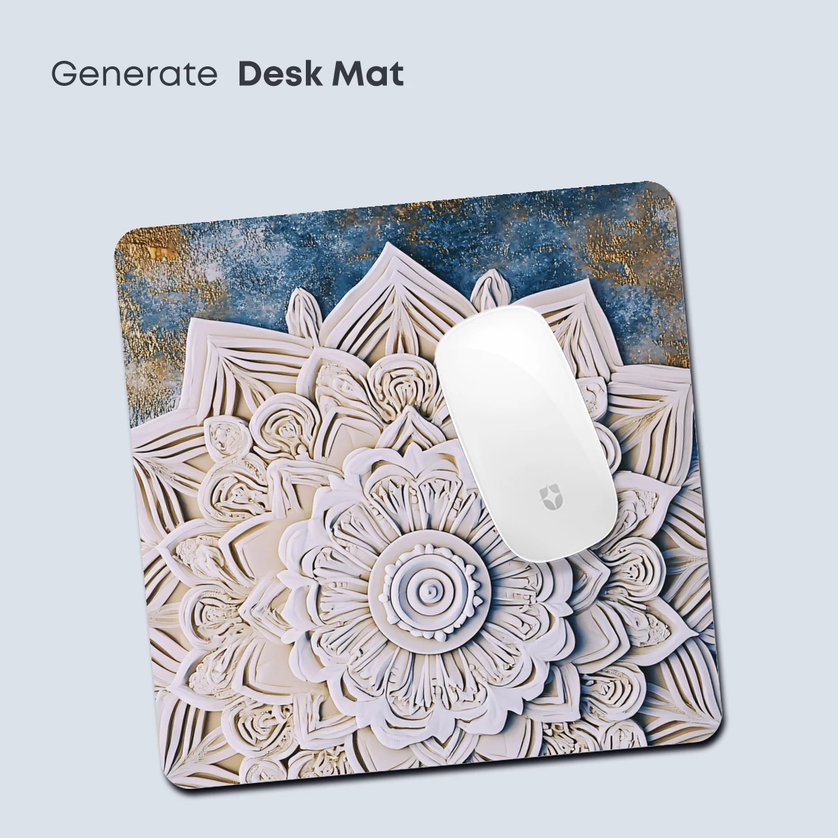 Mandala Bloom: Intricate Floral Symmetry in Stone - Image 4