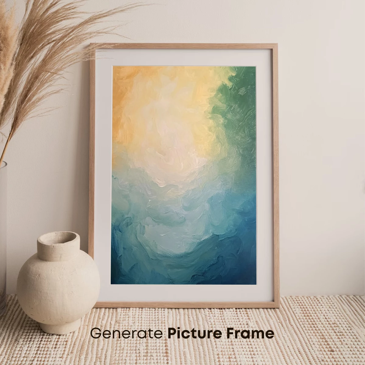 Ethereal Dawn: Abstract Oceanic Glow - Image 7