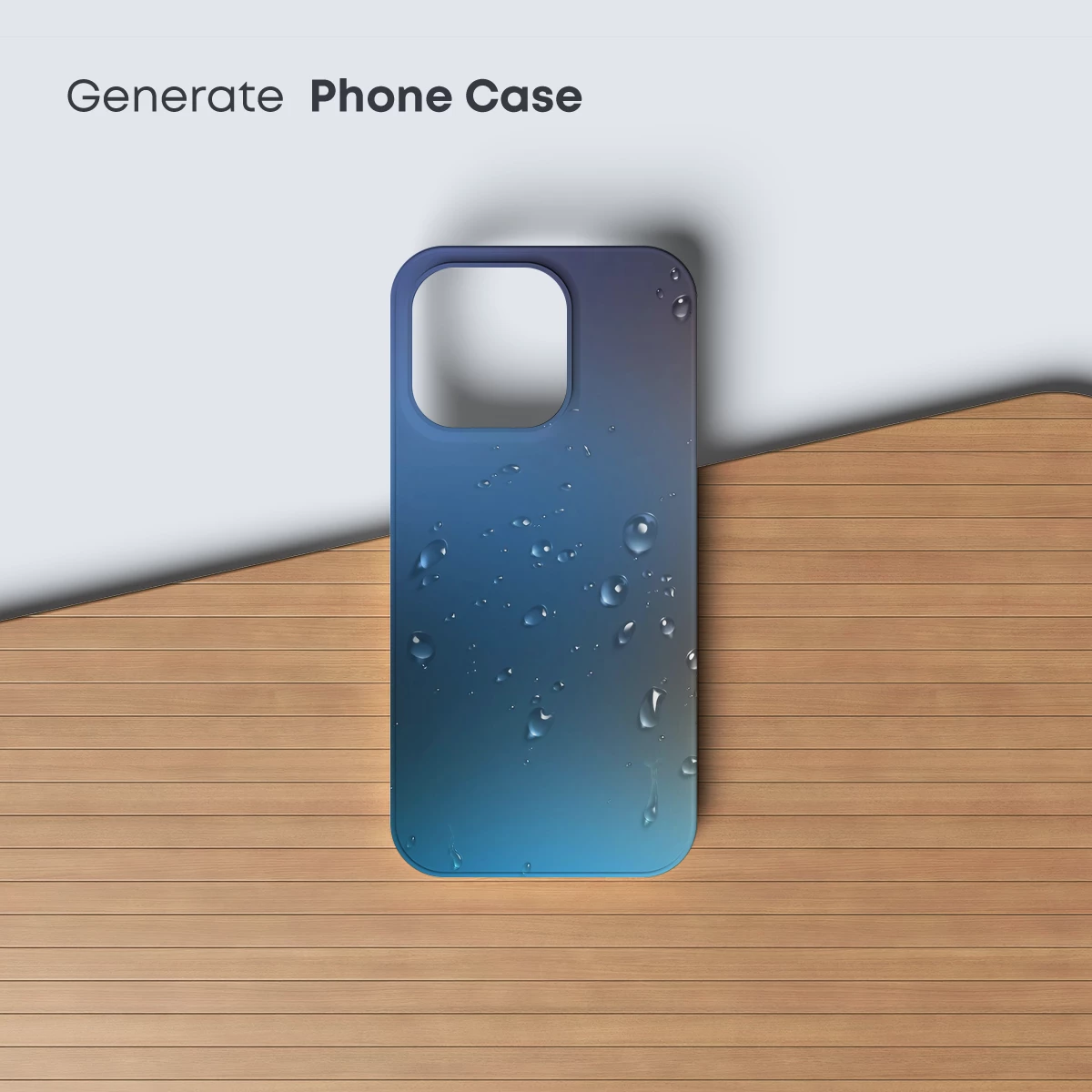Crystal Droplets on Gradient Blue - Image 3