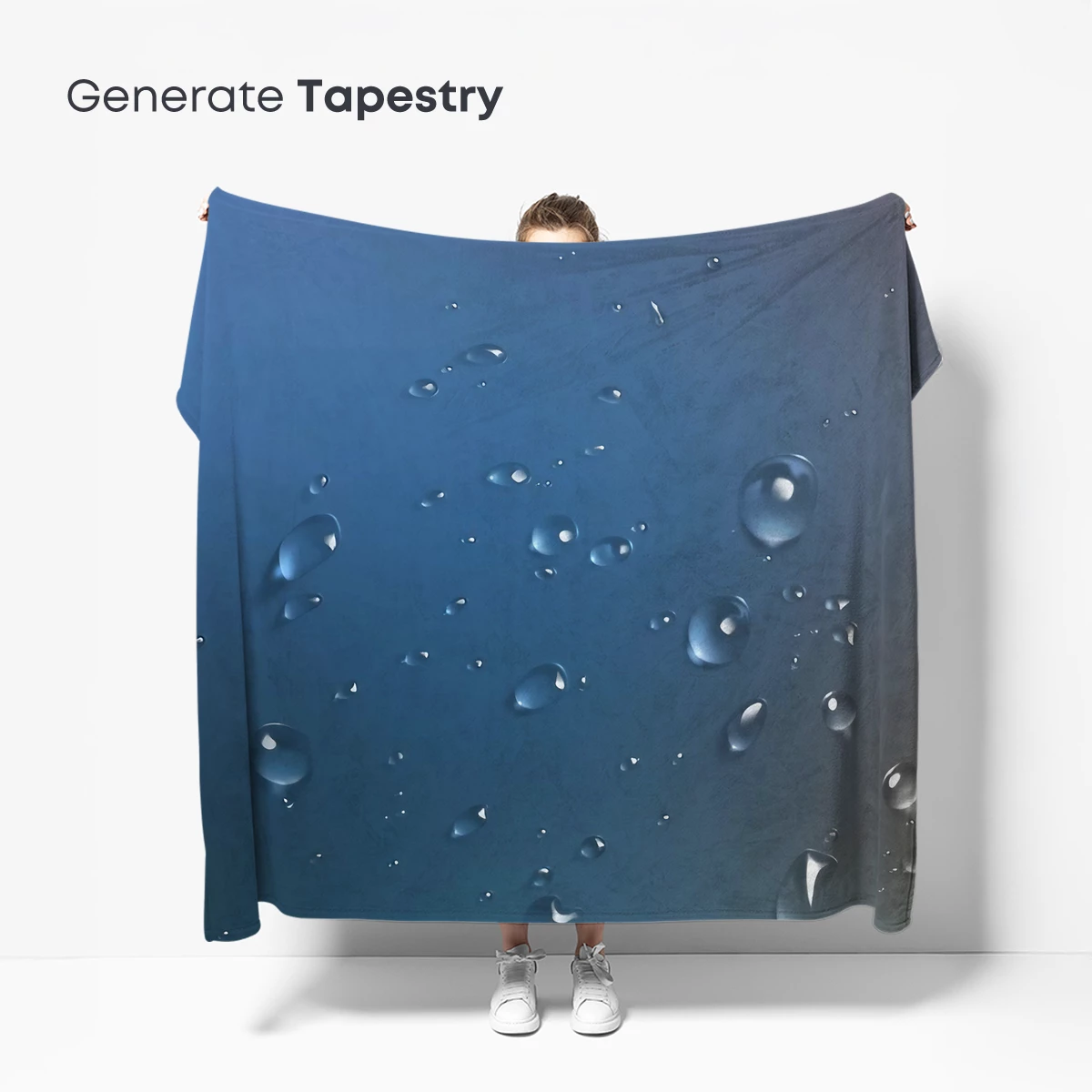 Crystal Droplets on Gradient Blue - Image 5