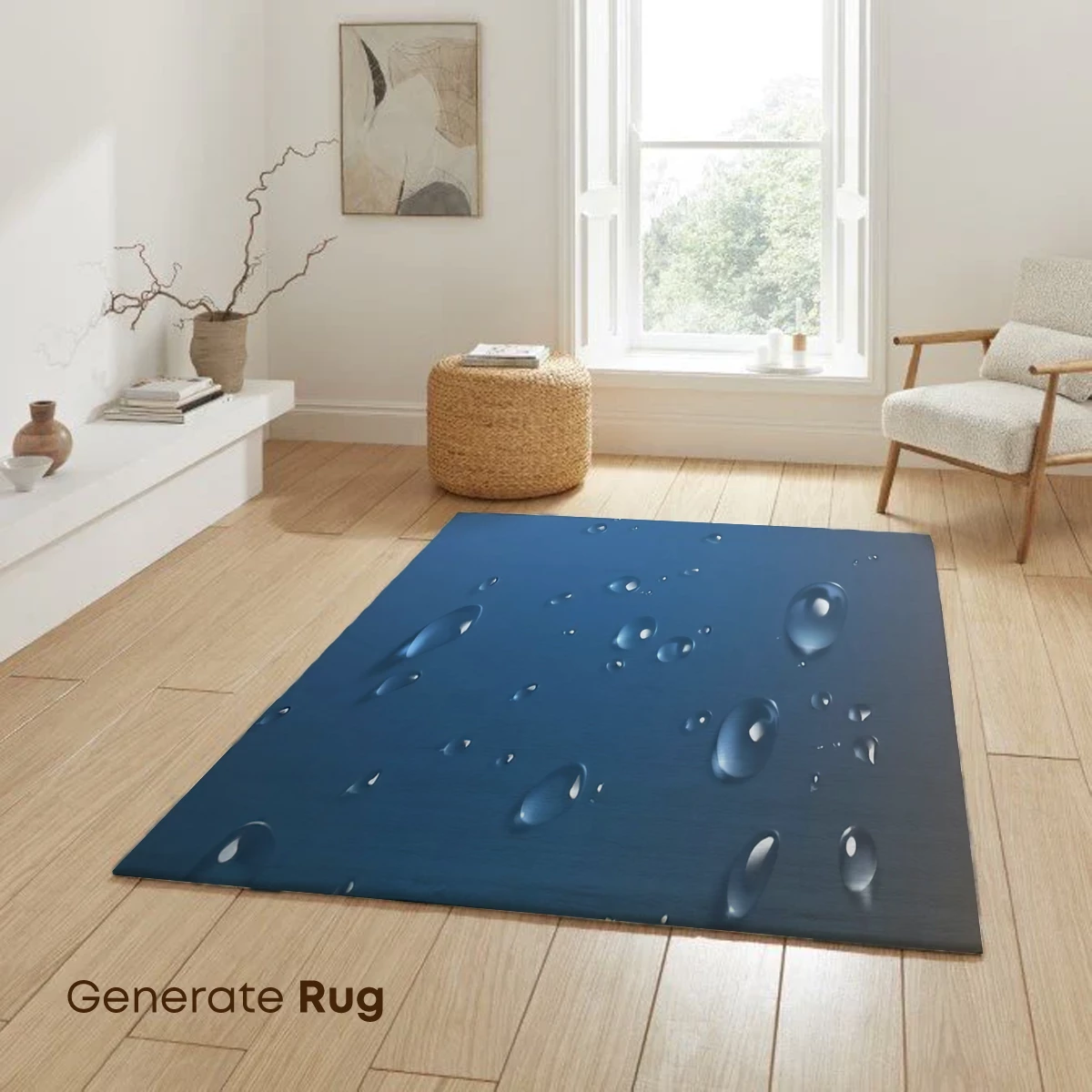 Crystal Droplets on Gradient Blue - Image 6