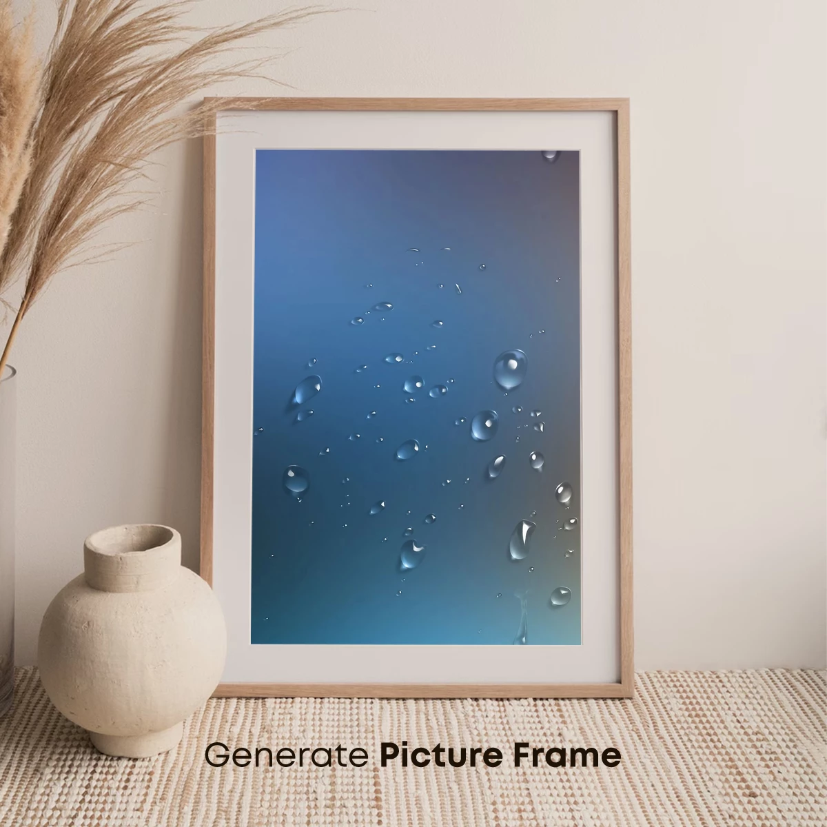 Crystal Droplets on Gradient Blue - Image 7