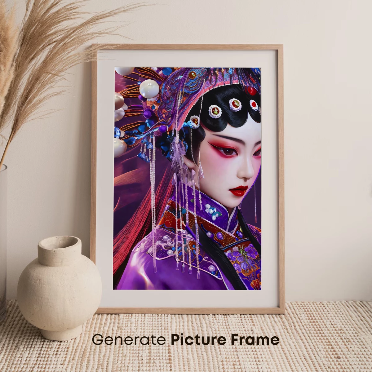 Elegant Purple Opera Muse: A Fusion of Tradition and Fantasy - Image 7