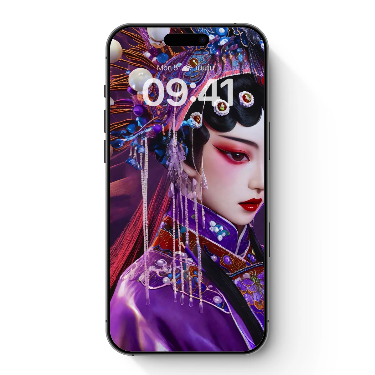 Elegant Purple Opera Muse: A Fusion of Tradition and Fantasy