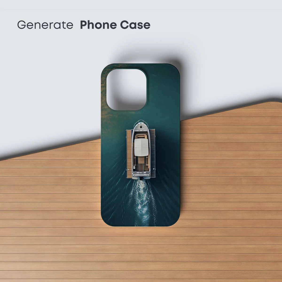 Aerial Serenity: Yacht on Calm Waters - Image 3