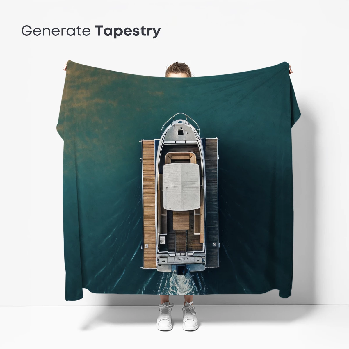 Aerial Serenity: Yacht on Calm Waters - Image 5