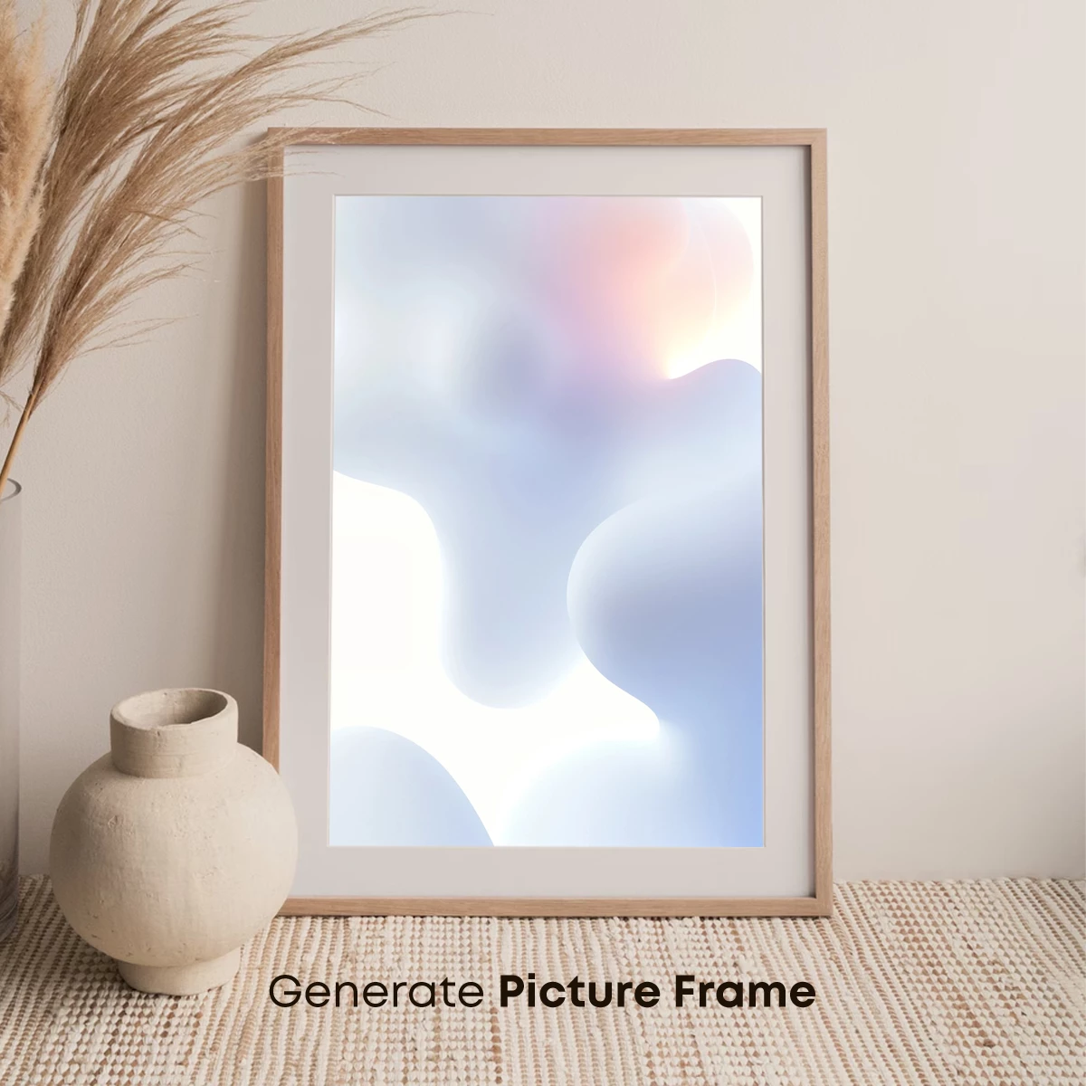 Ethereal Light Sculpture: Soft Curves in Pastel Glow - Image 7