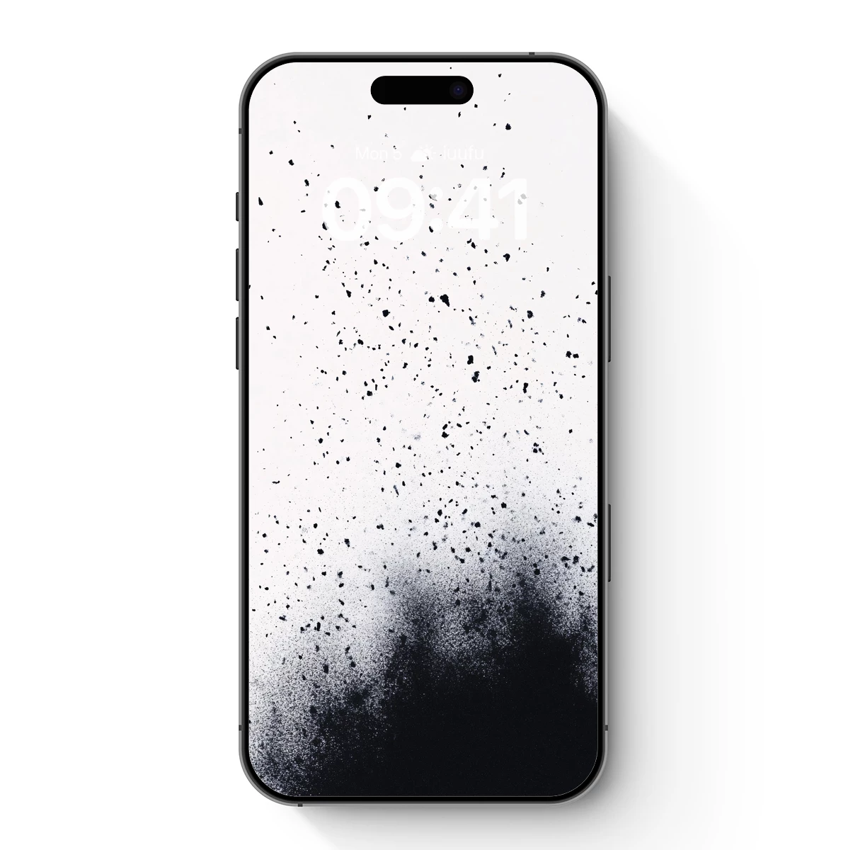 Ink Splash Elegance: Monochrome Abstract Art