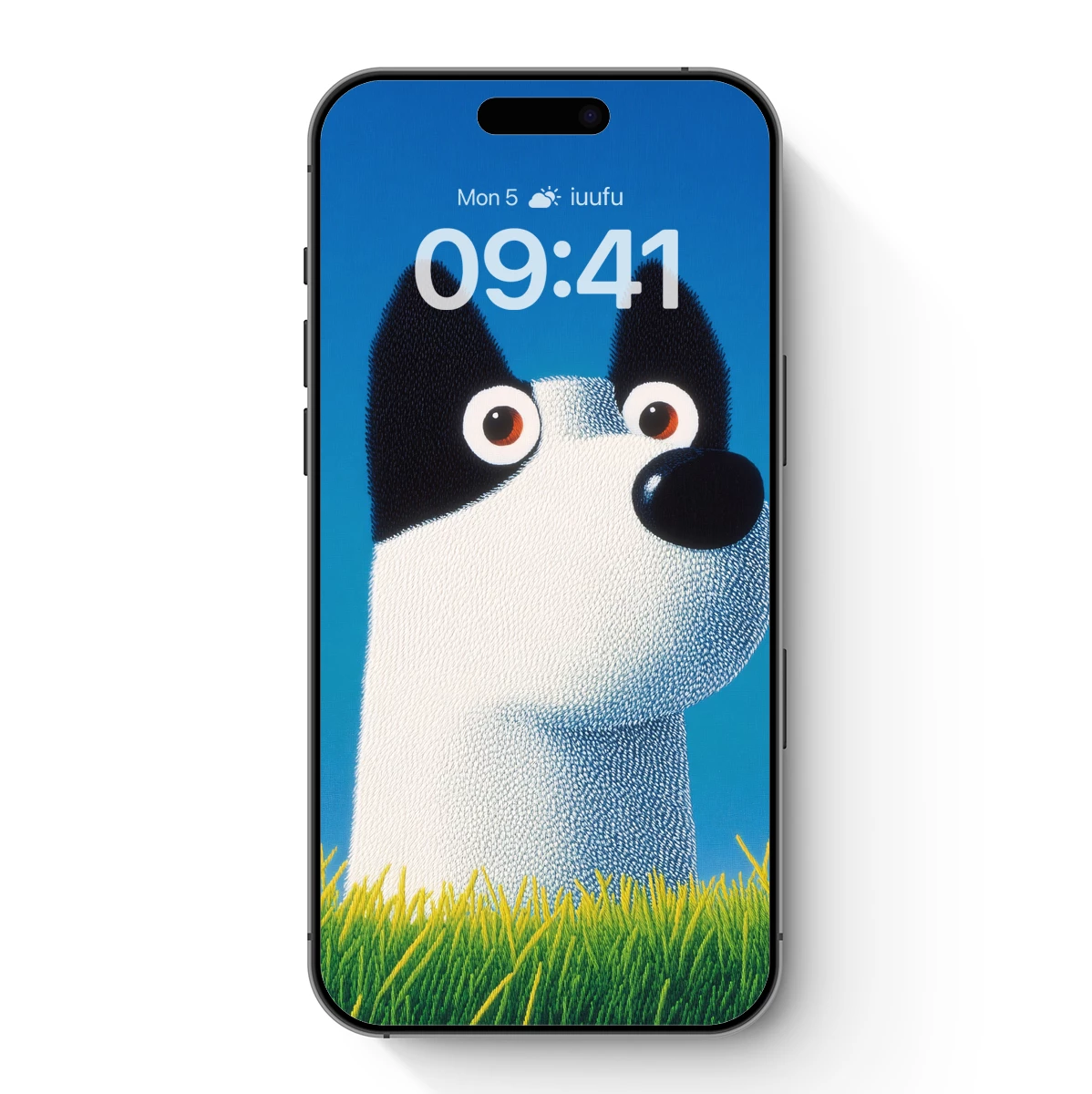 Pointillist Pup: A Husky's Vibrant Gaze