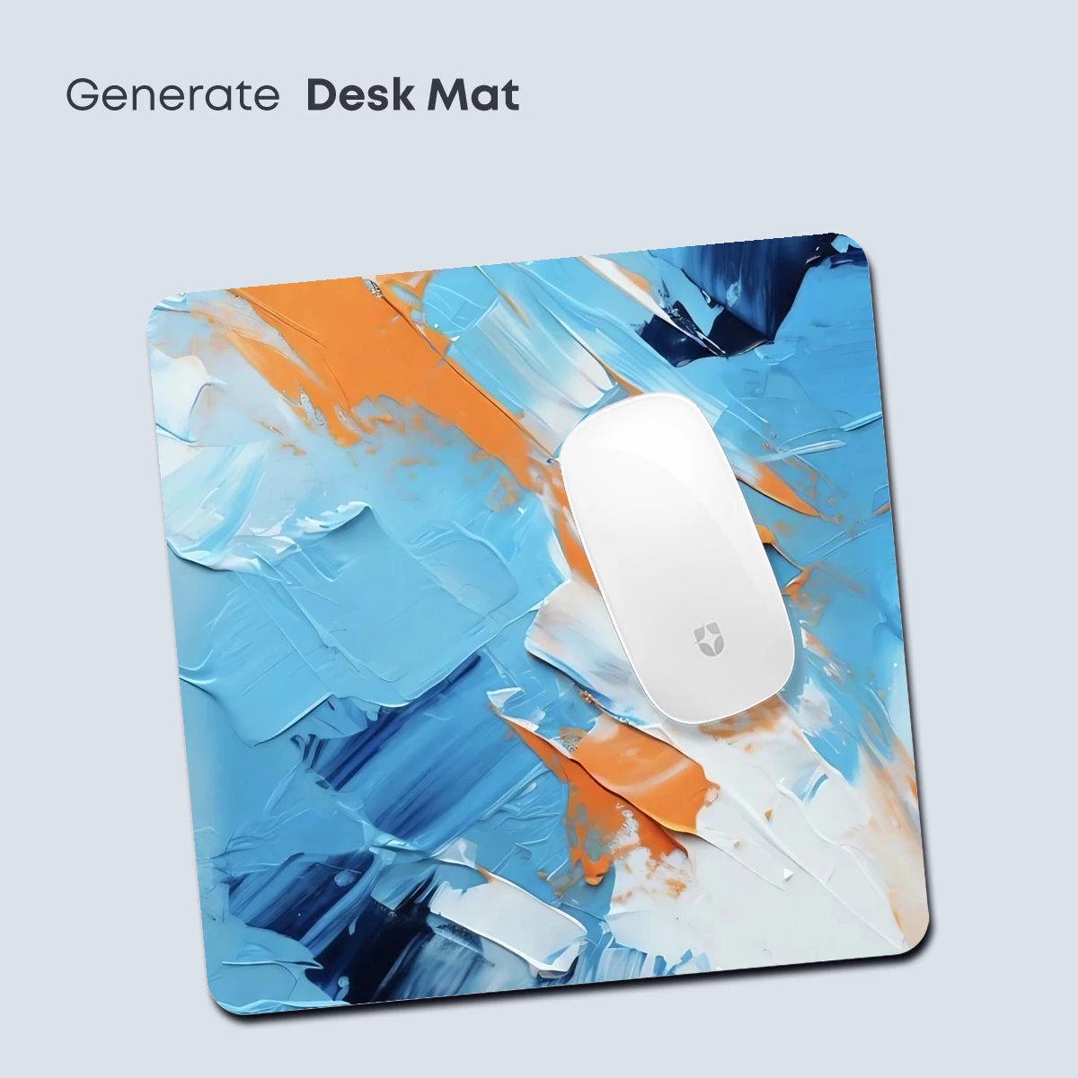 Abstract Canvas Symphony: Blue and Orange Fusion - Image 4