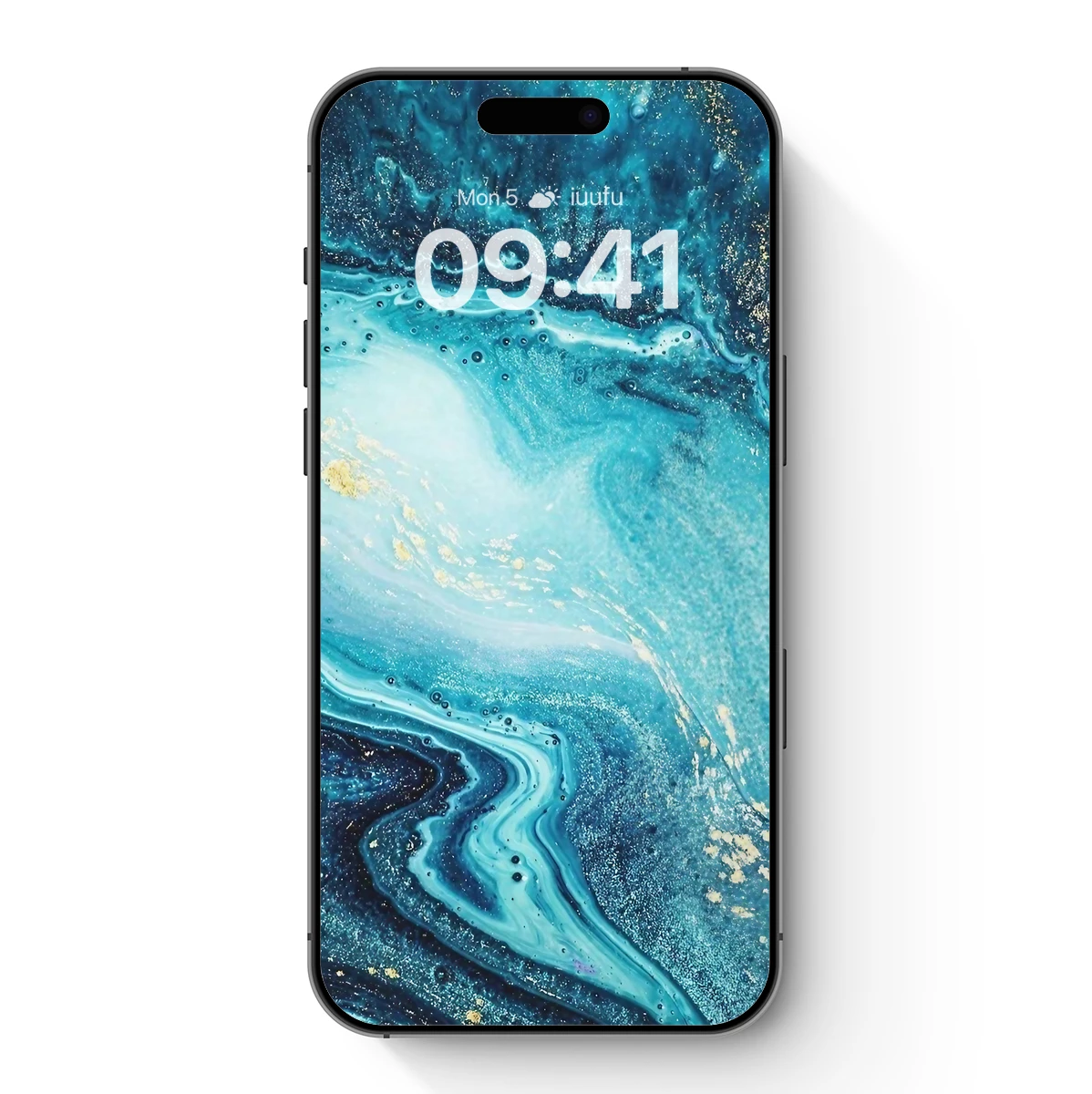 Azure Abyss: Fluid Art Elegance