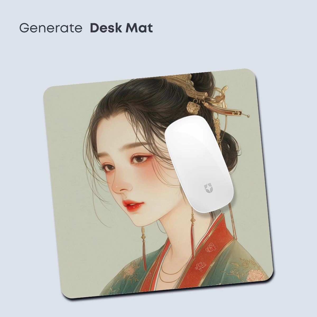 Elegant Hanfu Portrait: Timeless Beauty in Soft Tones - Image 4