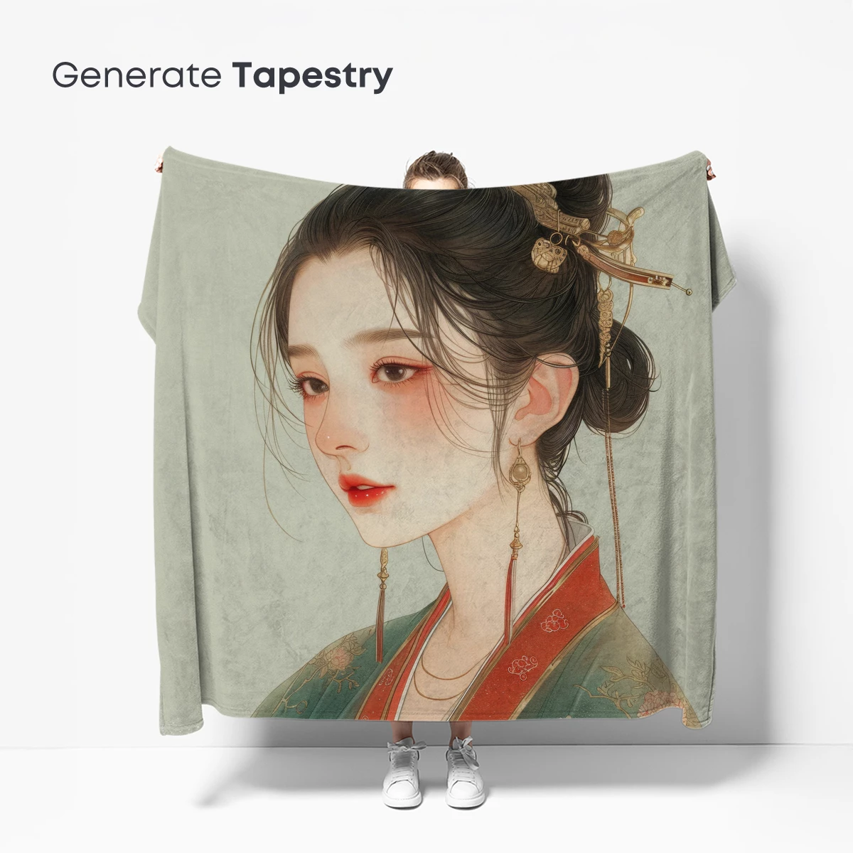 Elegant Hanfu Portrait: Timeless Beauty in Soft Tones - Image 5