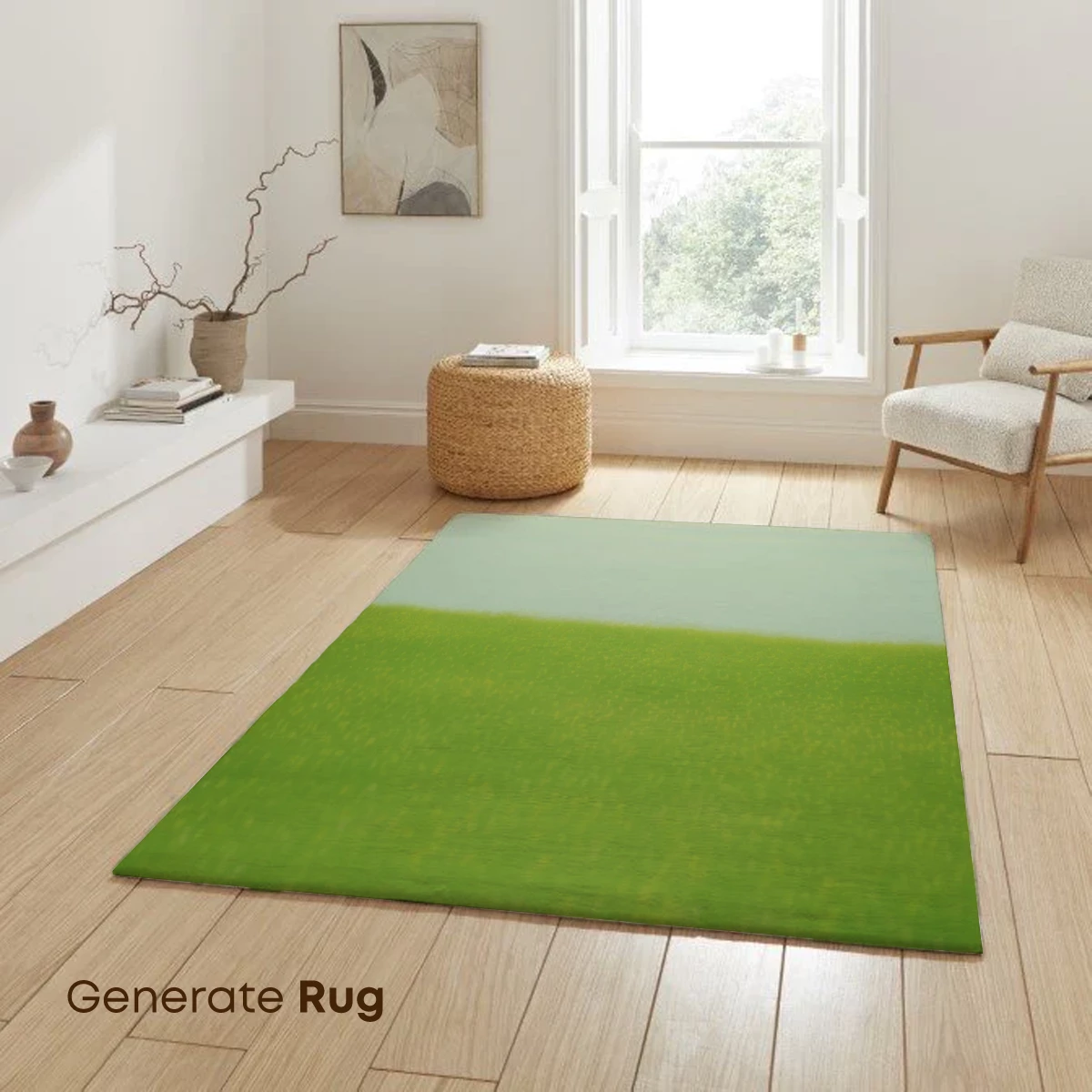 Ethereal Green Horizon: A Serene Landscape Symphony - Image 6