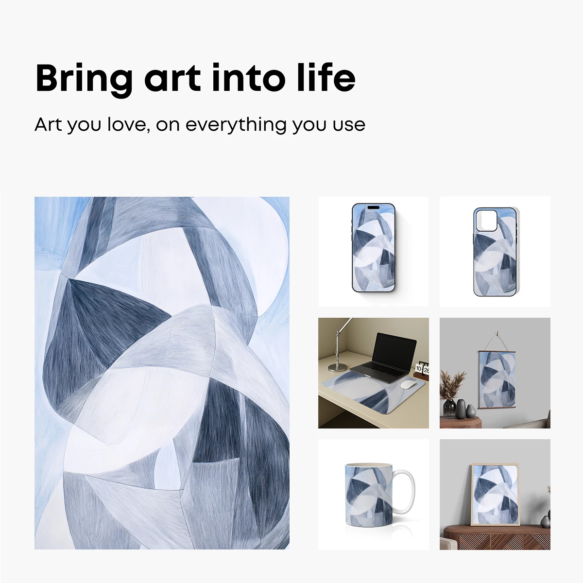 Abstract Elegance in Monochrome Flow - Image 2