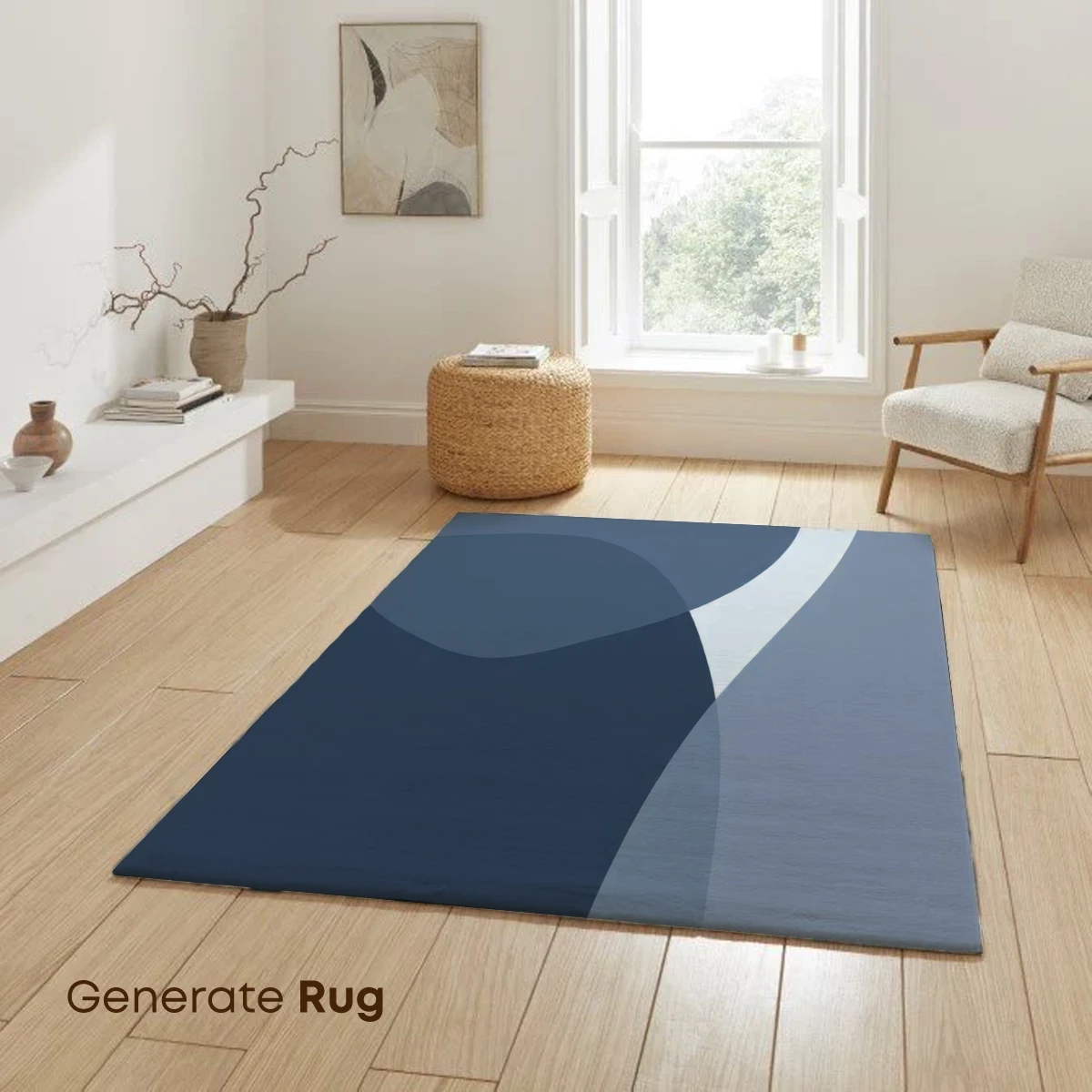 Abstract Blues: Geometric Harmony - Image 6