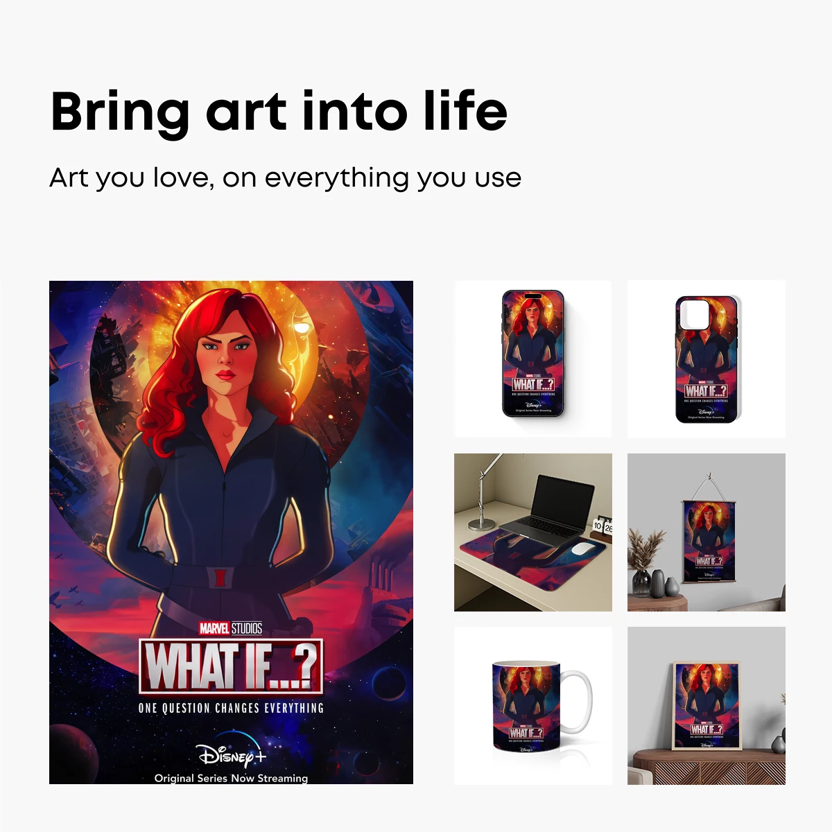 Black Widow in Cosmic Flames: What If...? Marvel Art - Image 2