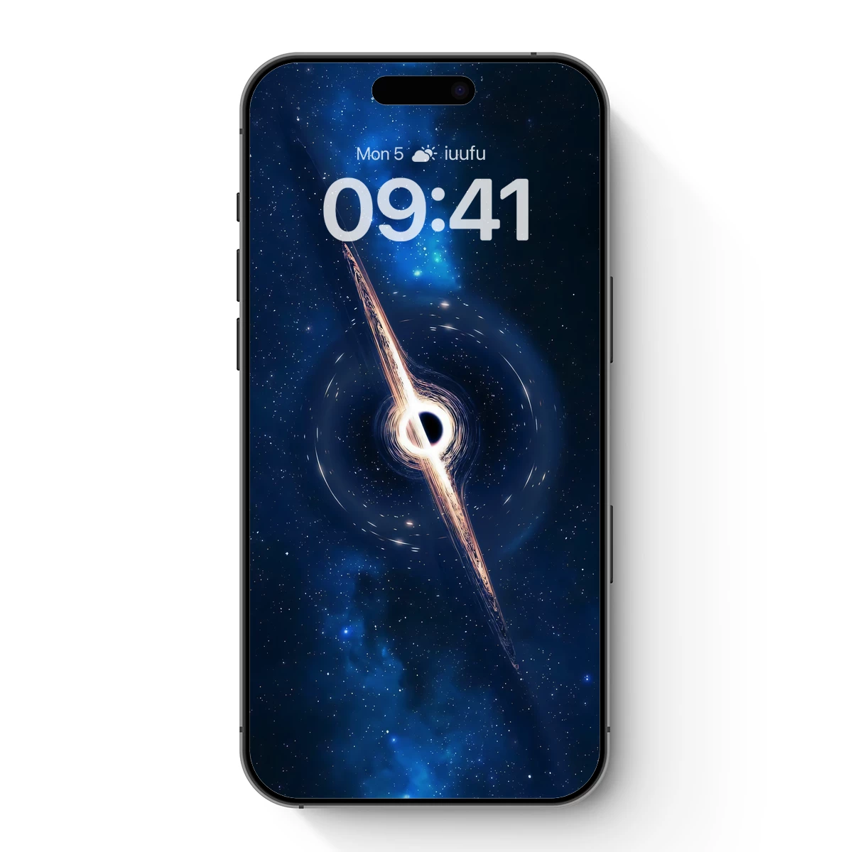 Cosmic Vortex: A Black Hole's Dance in Space