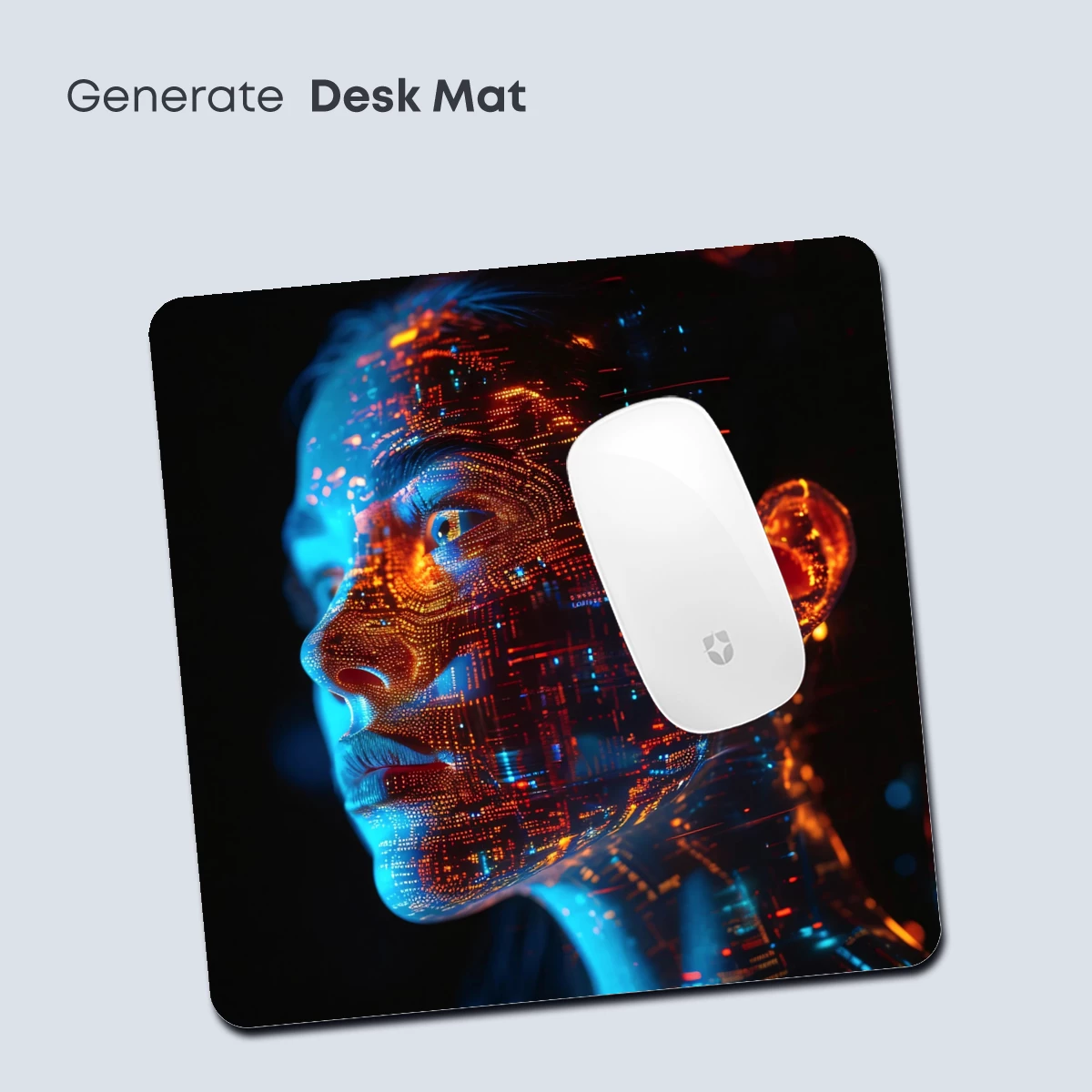 Cybernetic Vision: Digital Face Illuminated by Neon Circuits - Image 4