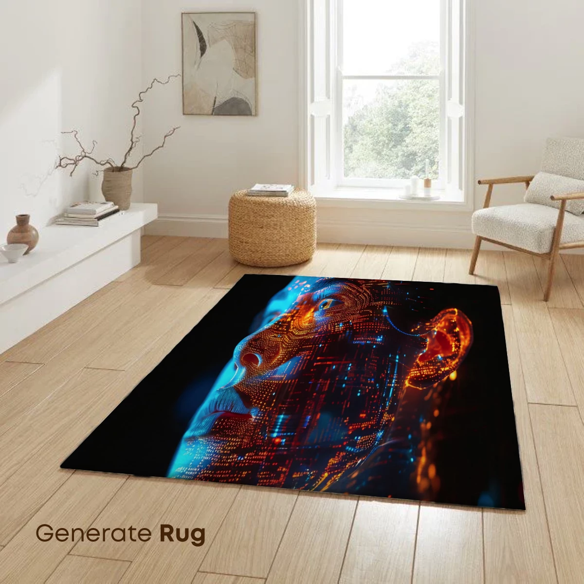 Cybernetic Vision: Digital Face Illuminated by Neon Circuits - Image 6