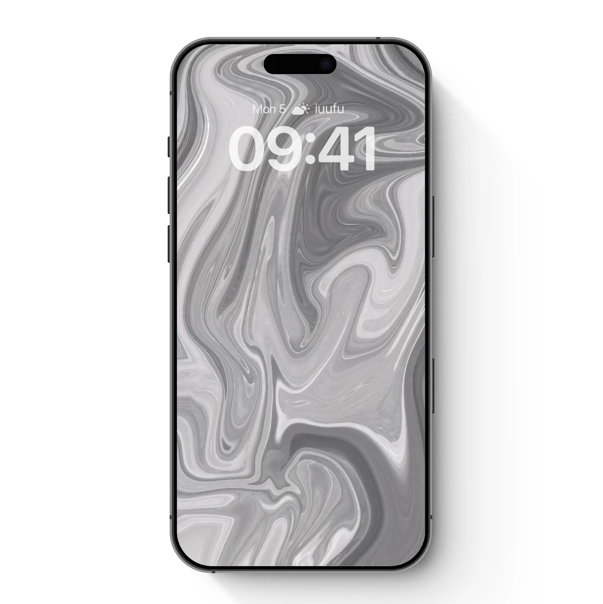 Elegant Gray Swirls: Abstract Fluid Artistry