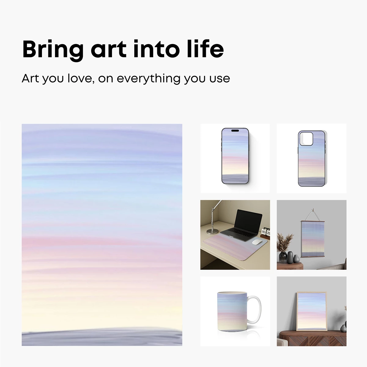 Horizon Hues: Abstract Skyline Symphony - Image 2