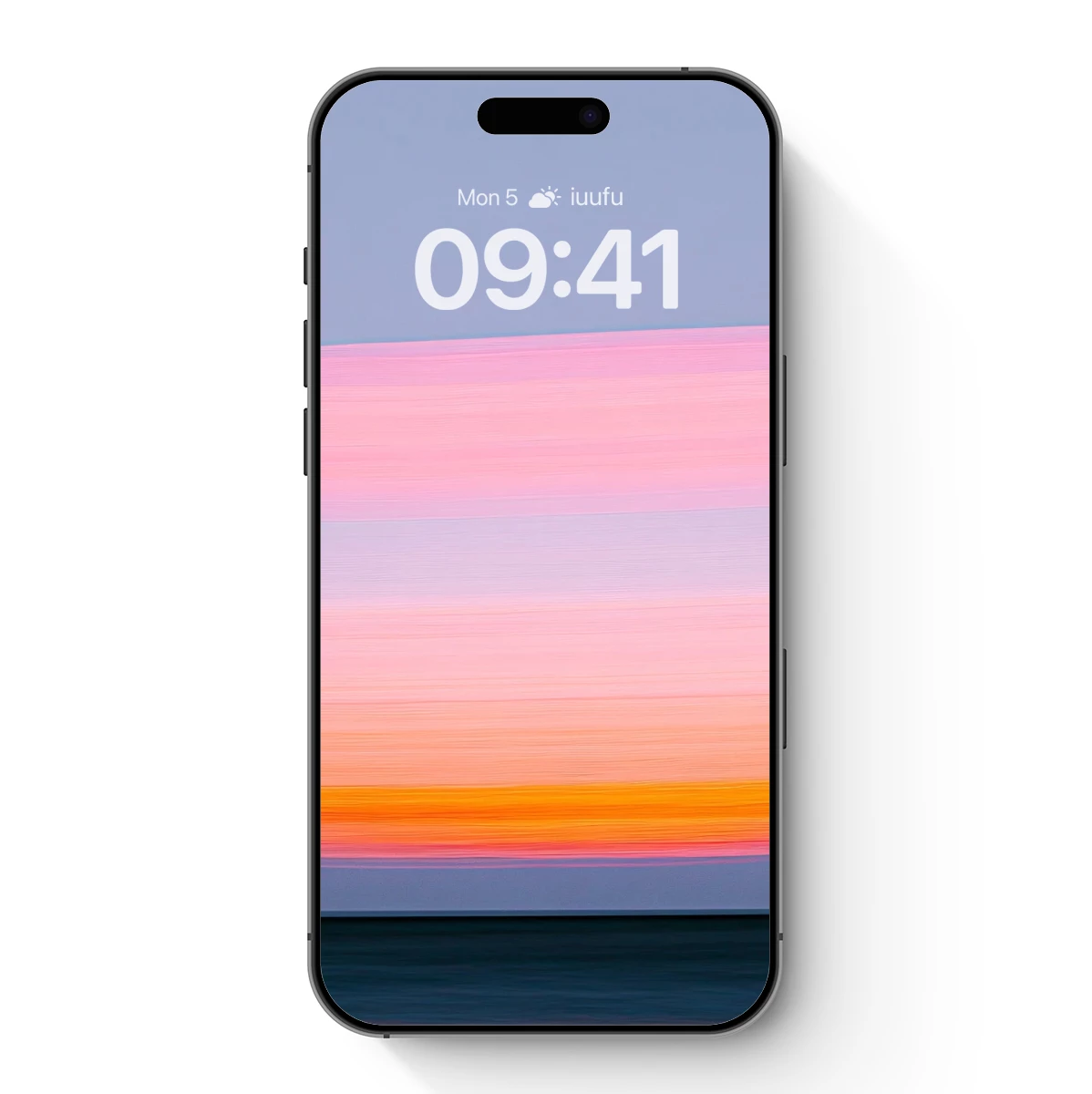 Blurred Horizon Layers: Abstract Sunset Glow