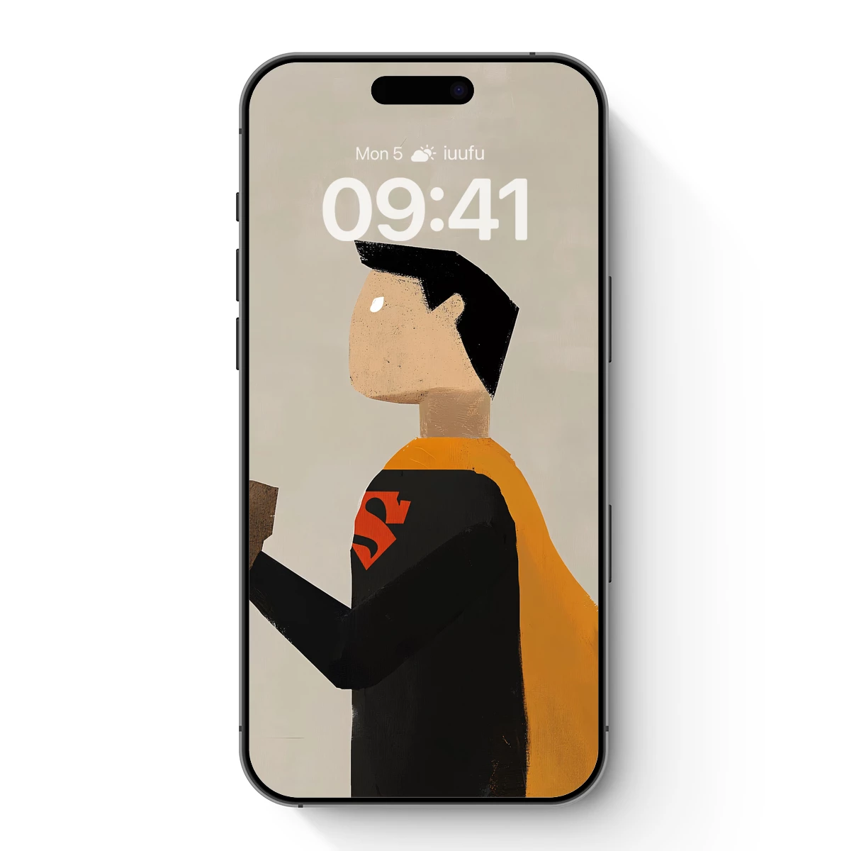 Bold Superhero Silhouette: Modern Art Tribute