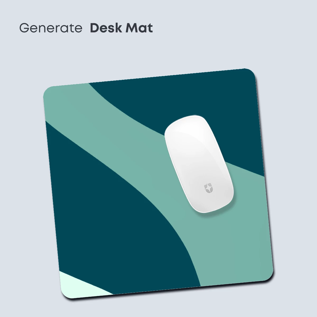 Abstract Teal Harmony: Fluid Curves and Depth - Image 4