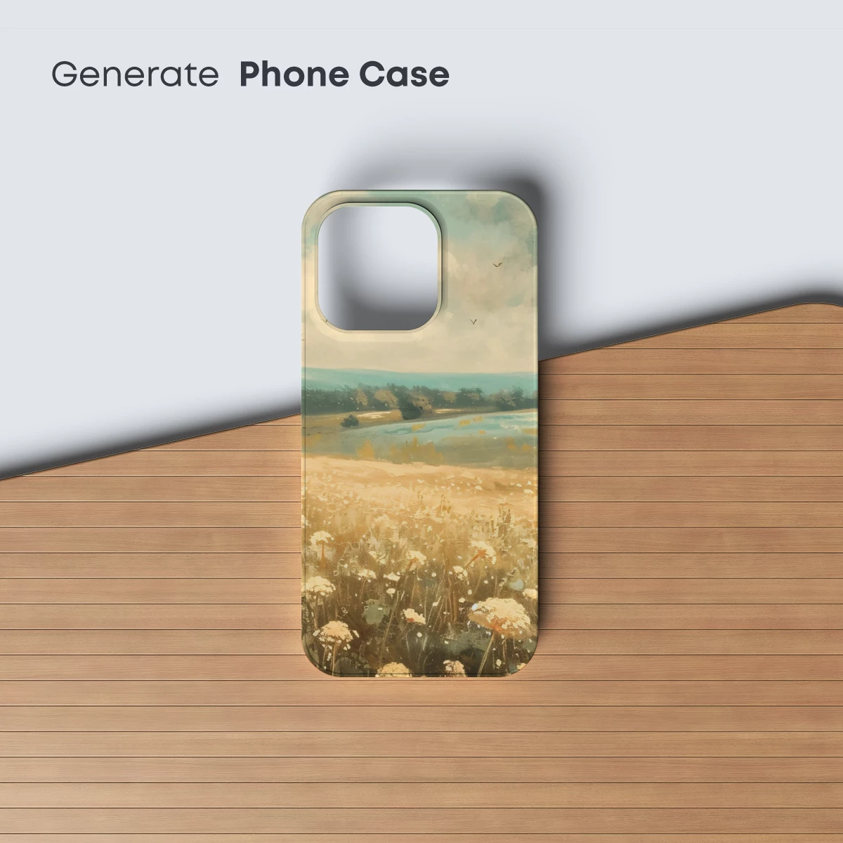 Golden Meadow Whisper: Impressionist Floral Serenity - Image 3