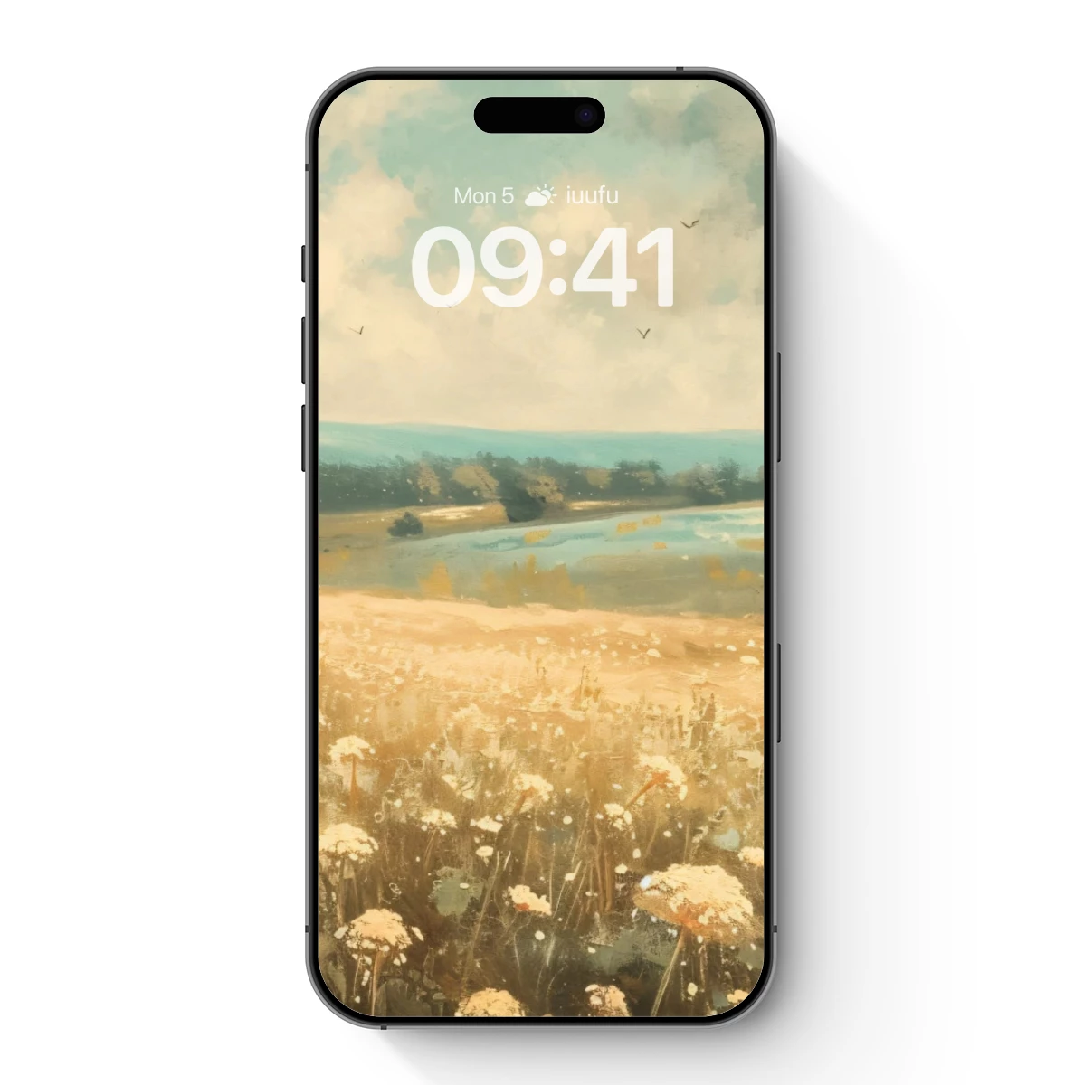 Golden Meadow Whisper: Impressionist Floral Serenity