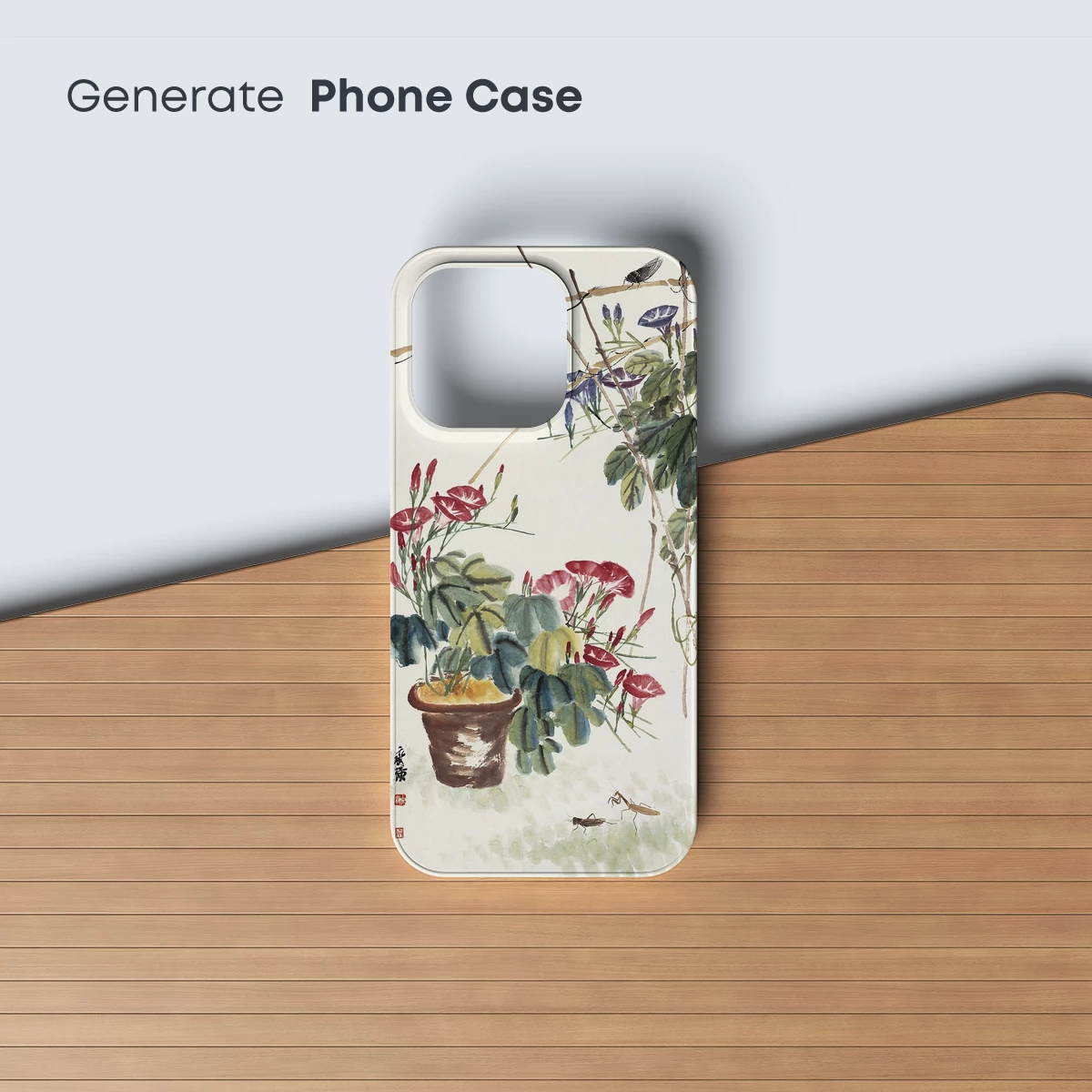 Blooming Pots: A Watercolor Symphony of Nature - Image 3