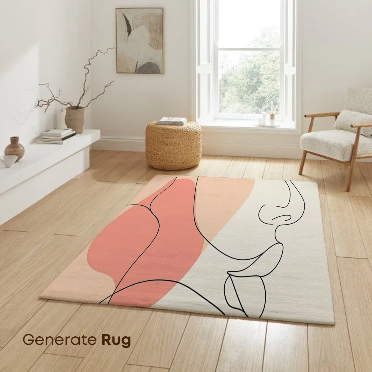 Abstract Line Art Profile with Warm Hues - Image 6