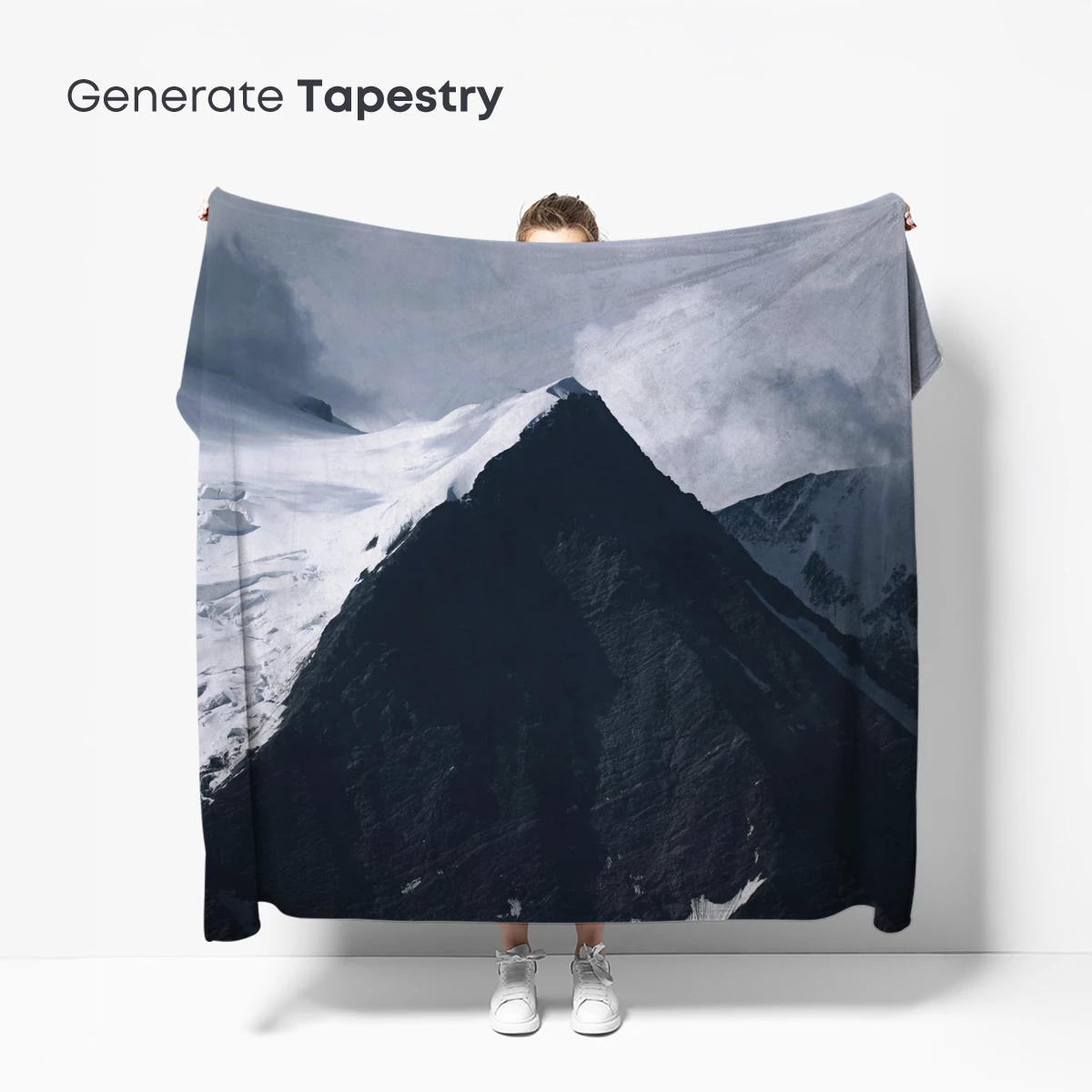 Gothic Peaks: Snow-Capped Majesty Under Stormy Skies - Image 5