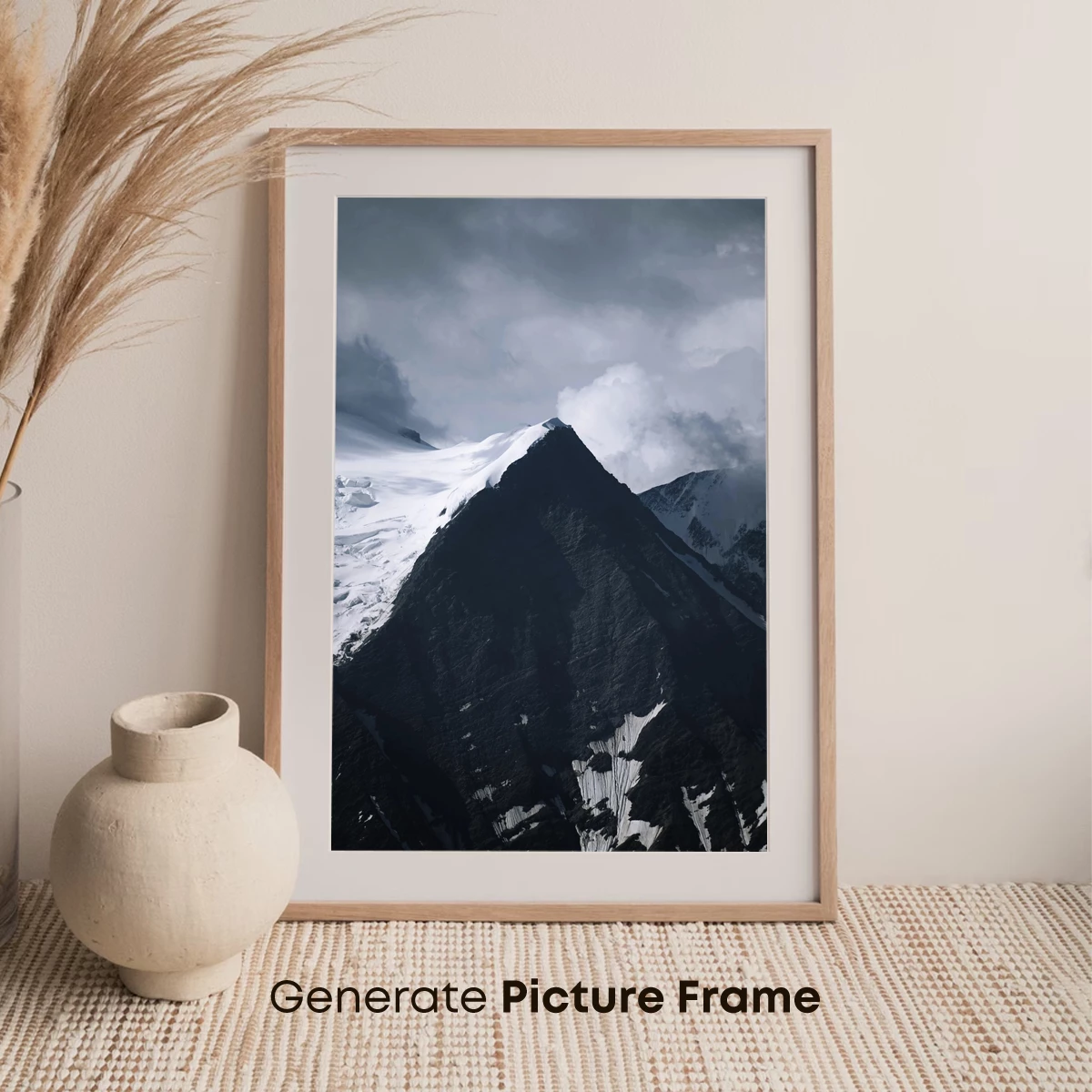 Gothic Peaks: Snow-Capped Majesty Under Stormy Skies - Image 7