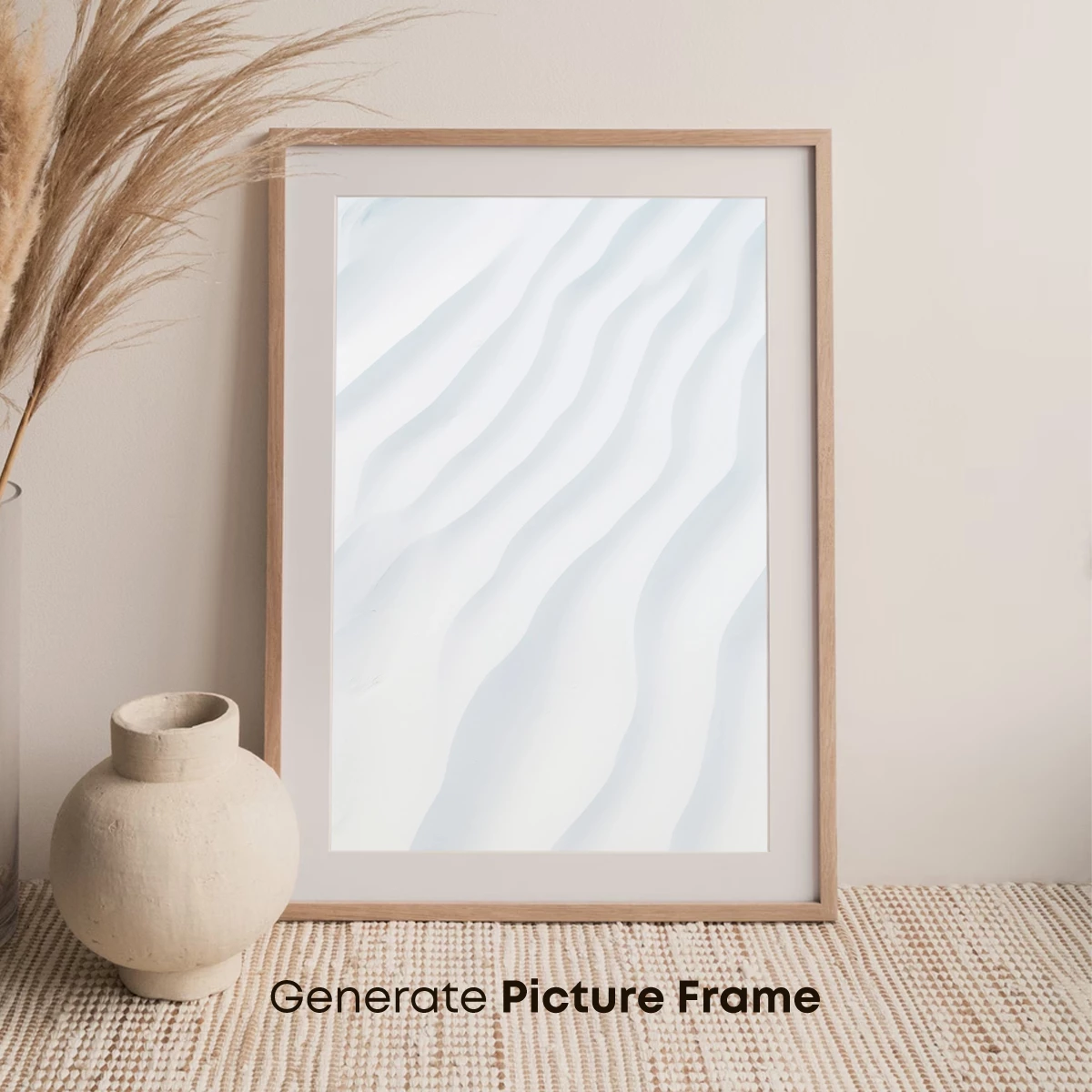 Elegant Snow Ripples: A Winter Symphony in White - Image 7