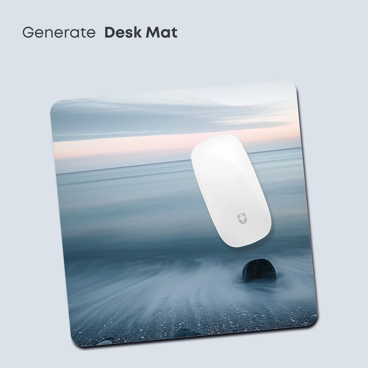 Eternal Shoreline: Serene Pebbles and Misty Waves - Image 4