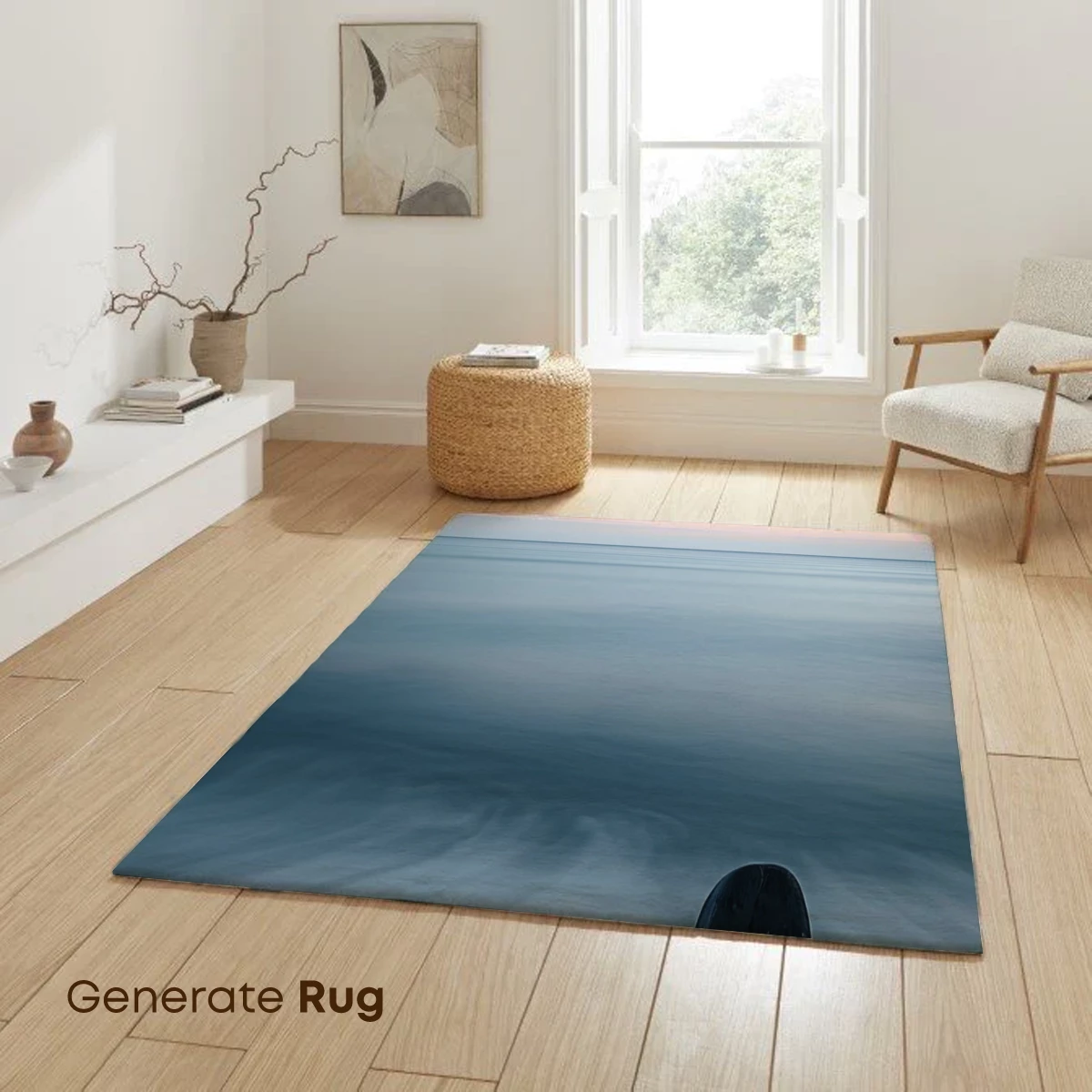 Eternal Shoreline: Serene Pebbles and Misty Waves - Image 6