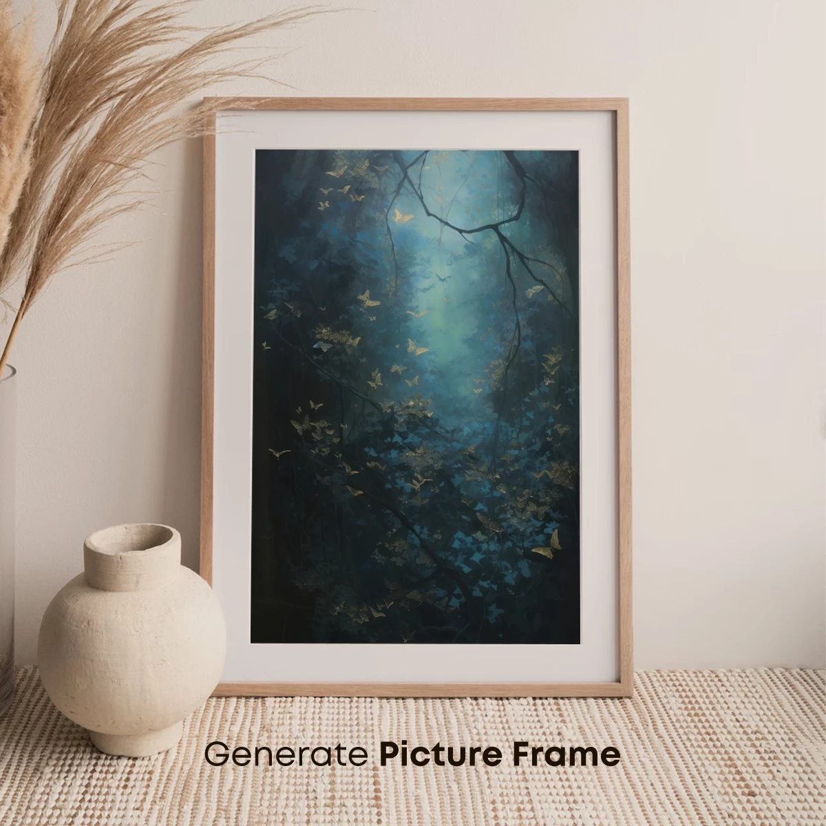 Enchanted Twilight Forest: Butterflies in Moonlight - Image 7
