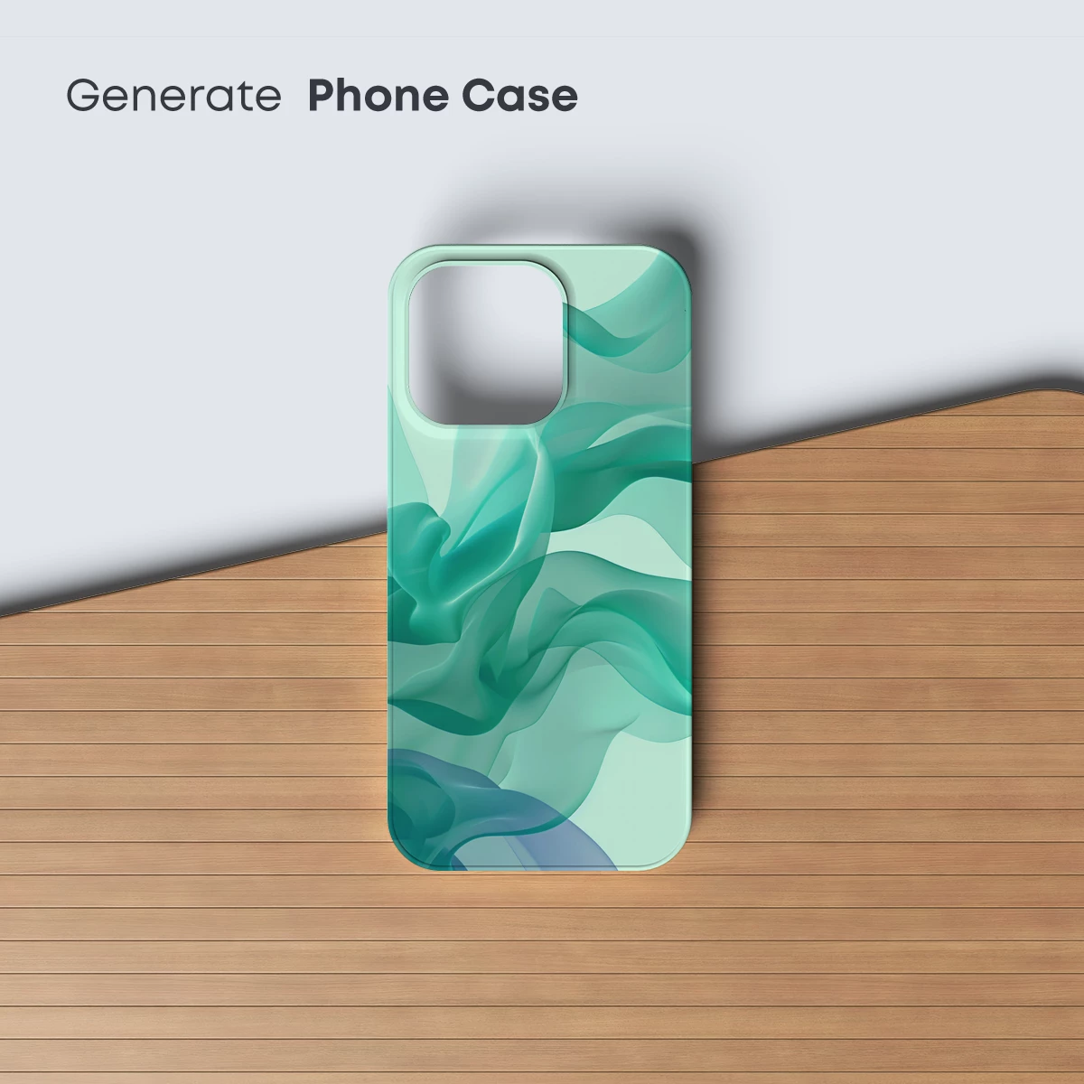 Ethereal Aqua Waves: A Fluid Symphony in Teal - Image 3
