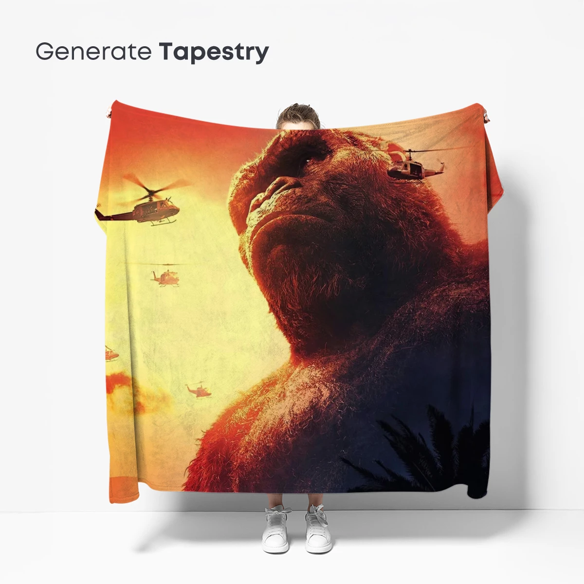 Kong's Roar: Helicopters Clash at Sunset - Image 5