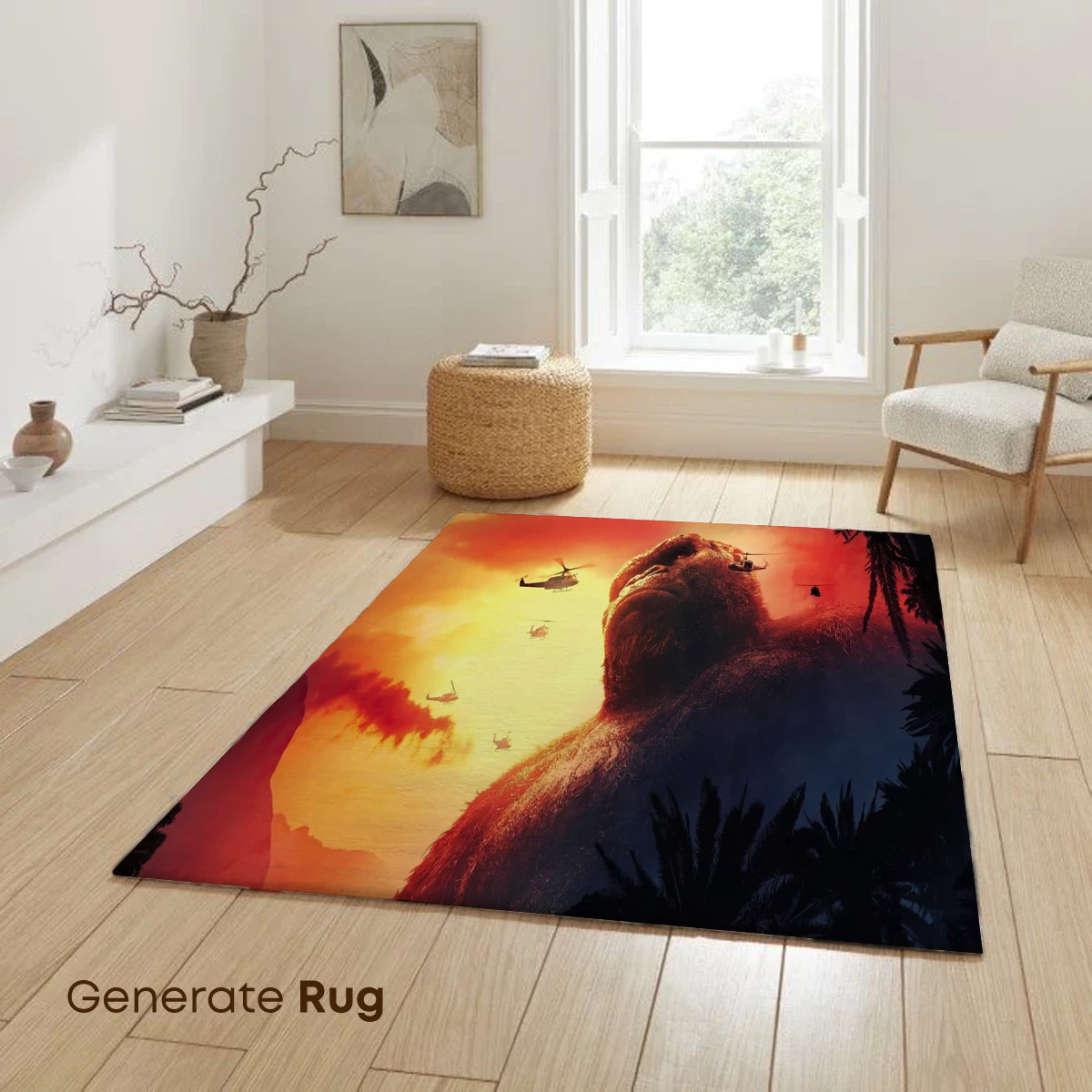 Kong's Roar: Helicopters Clash at Sunset - Image 6