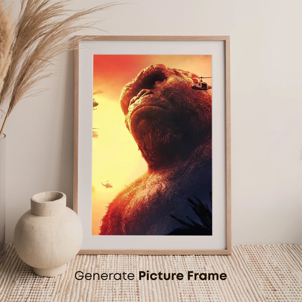 Kong's Roar: Helicopters Clash at Sunset - Image 7