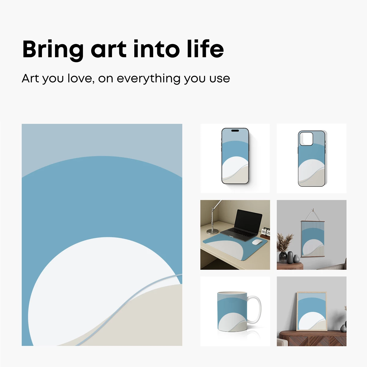 Abstract Ocean Waves: Minimalist Flow - Image 2