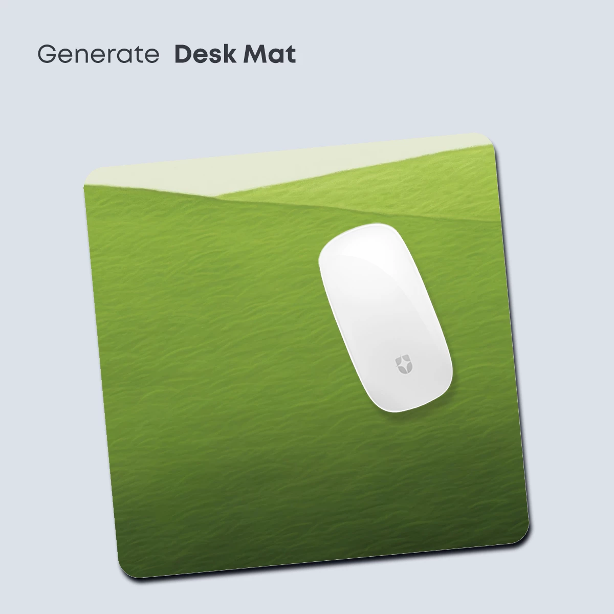 Green Gradient Serenity: Wavy Landscape Art - Image 4