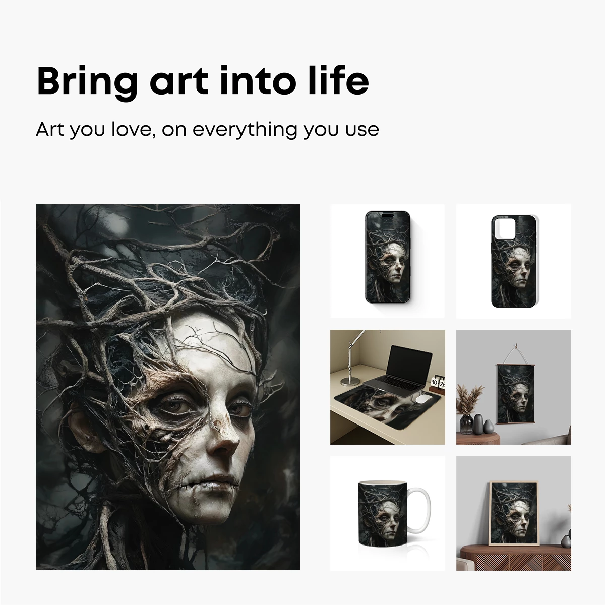 Entwined Roots: A Forest Spirit's Gaze - Image 2